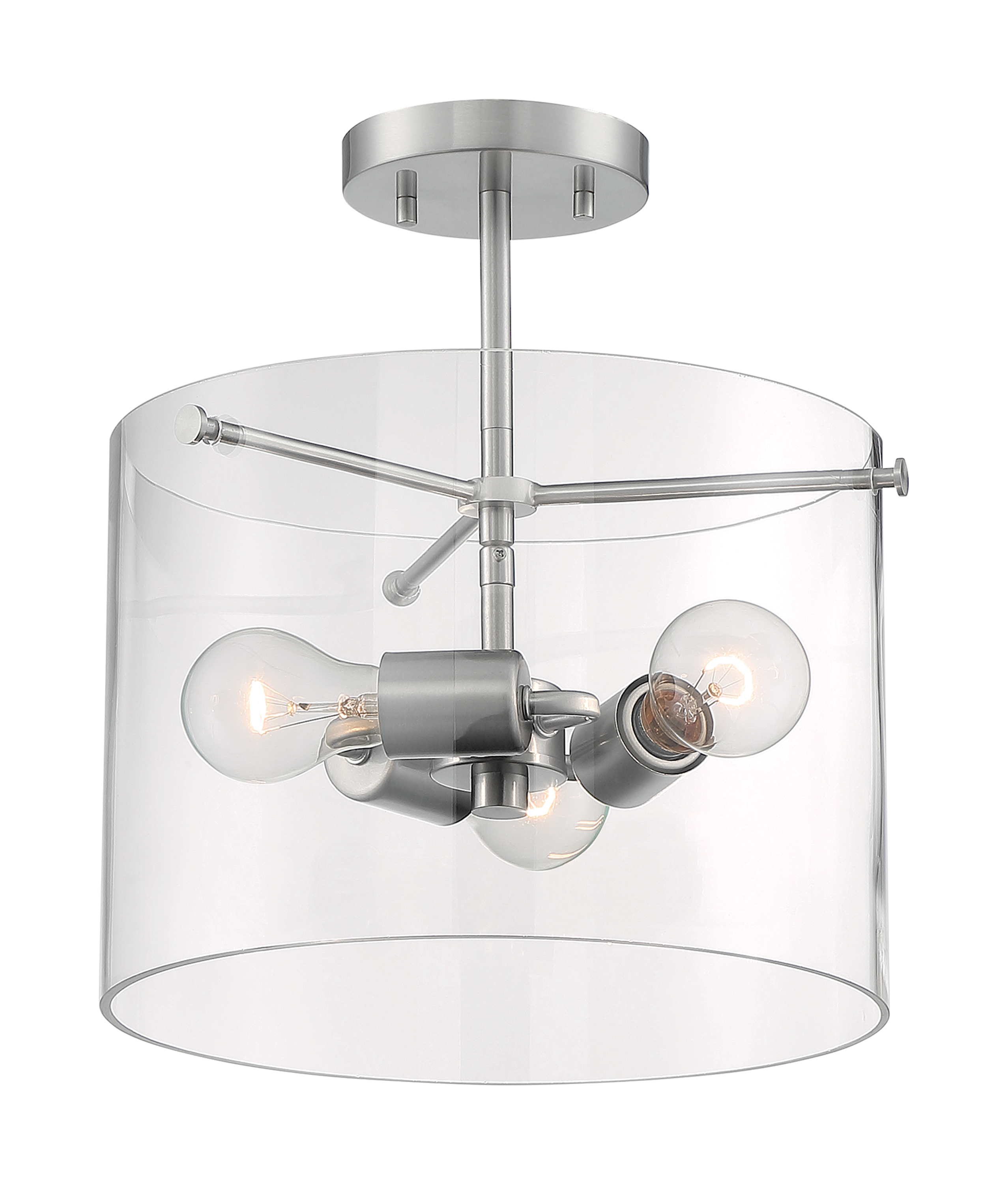 SOMMERSET 3 LIGHT SEMI FLUSH - 60-7178