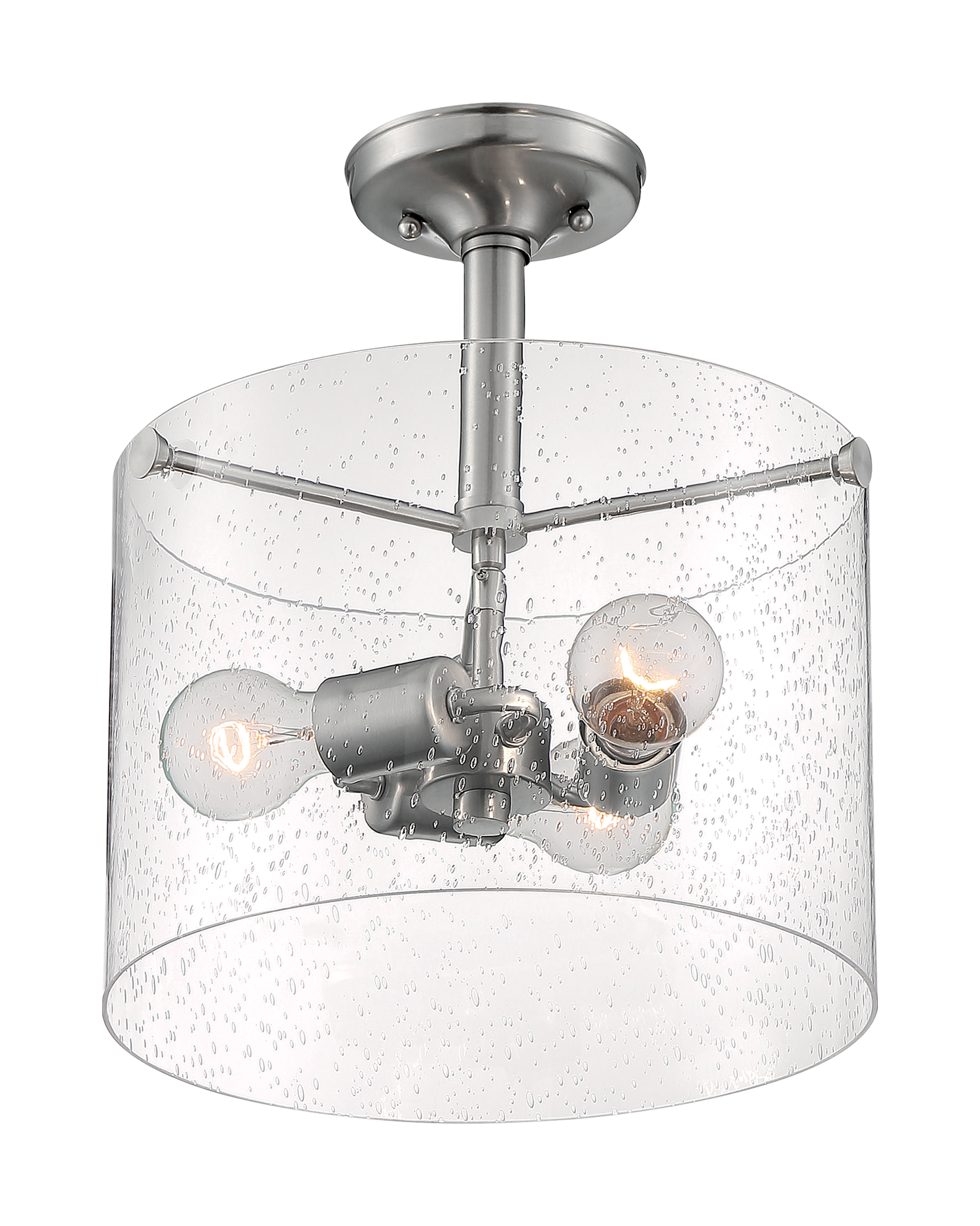 BRANSEL 3 LIGHT SEMI FLUSH - 60-7188