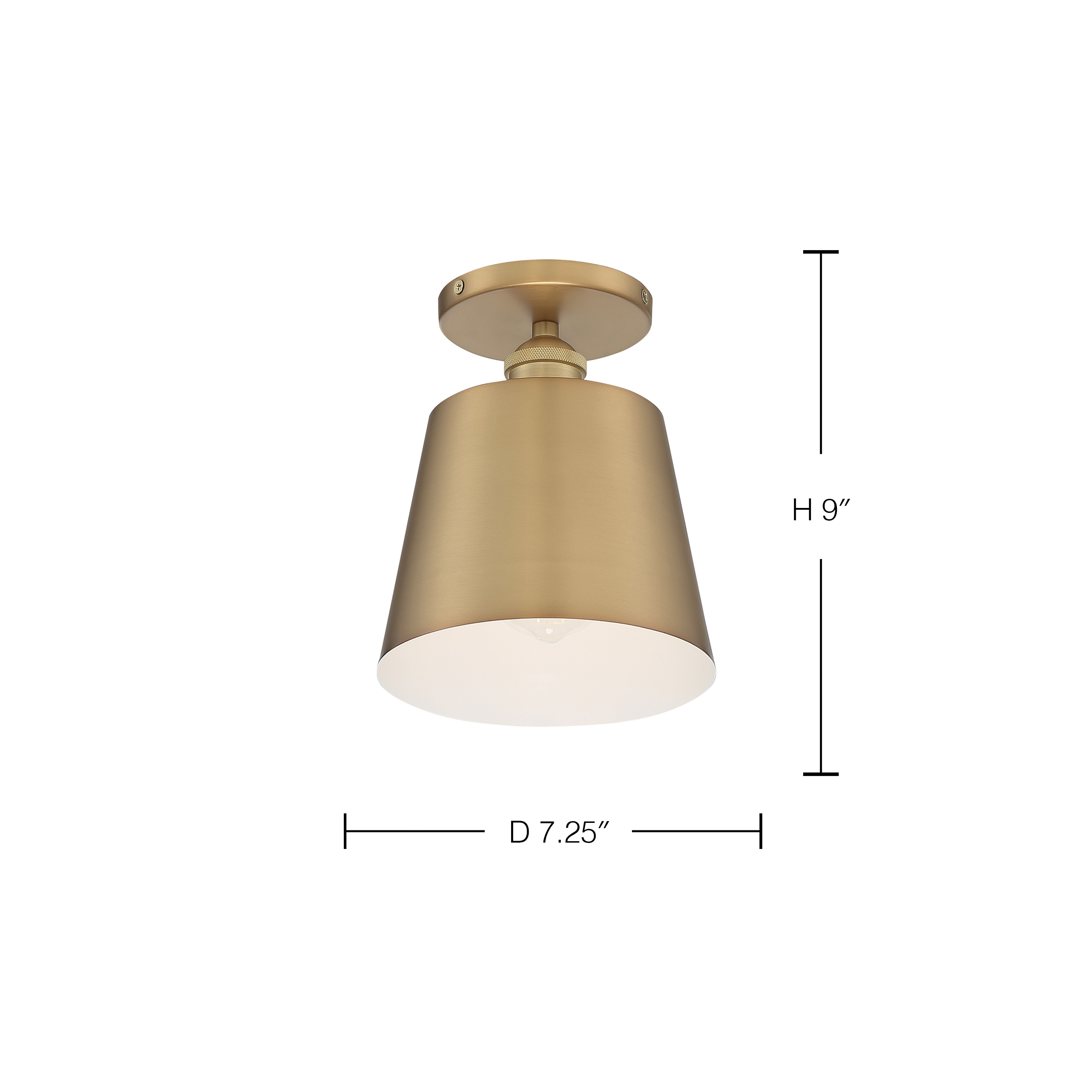 MOTIF 1LT 7" SEMI FLUSH - 60-7321