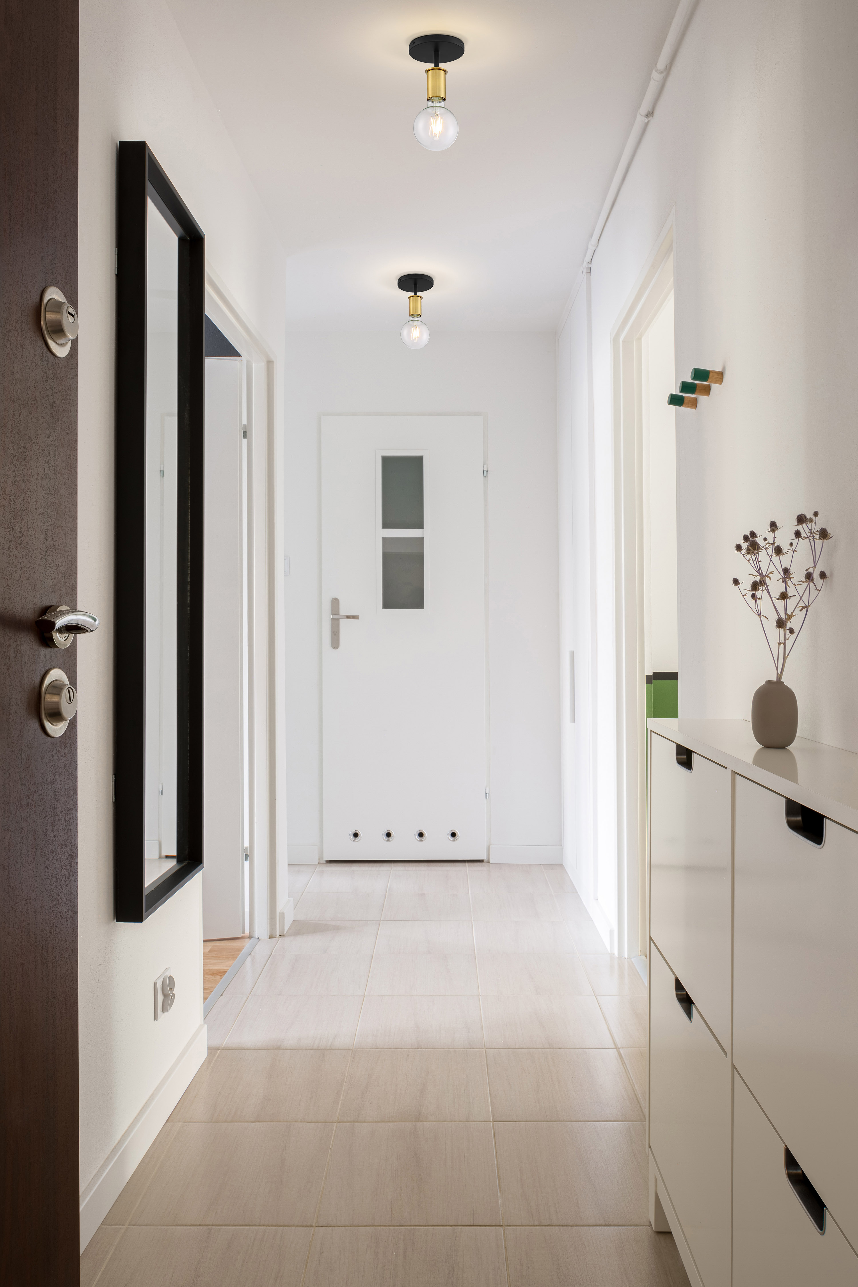 RYDER 1 LIGHT SEMI FLUSH - 60-7343