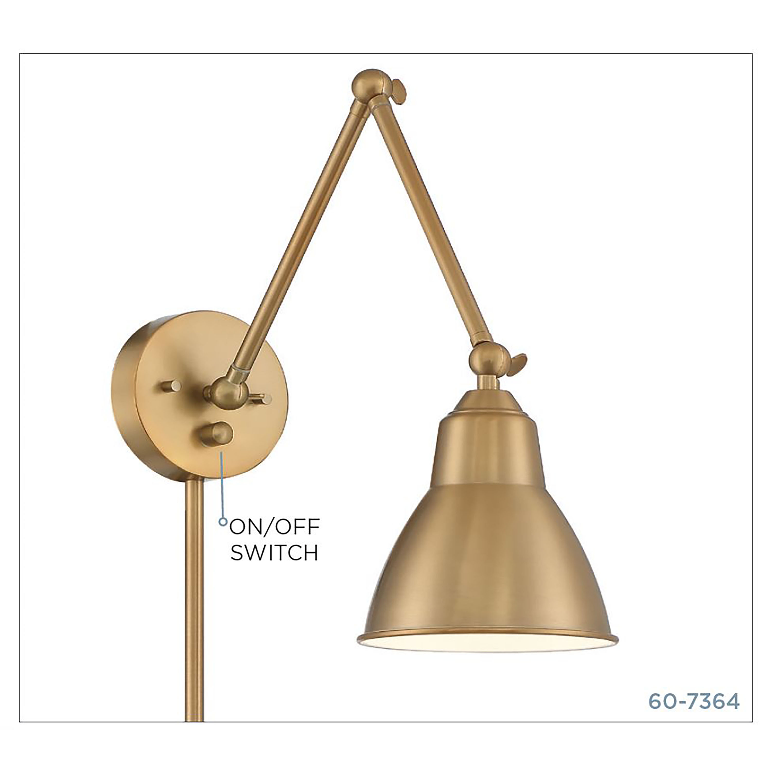 FULTON SWING ARM FIXTURE - 60-7364
