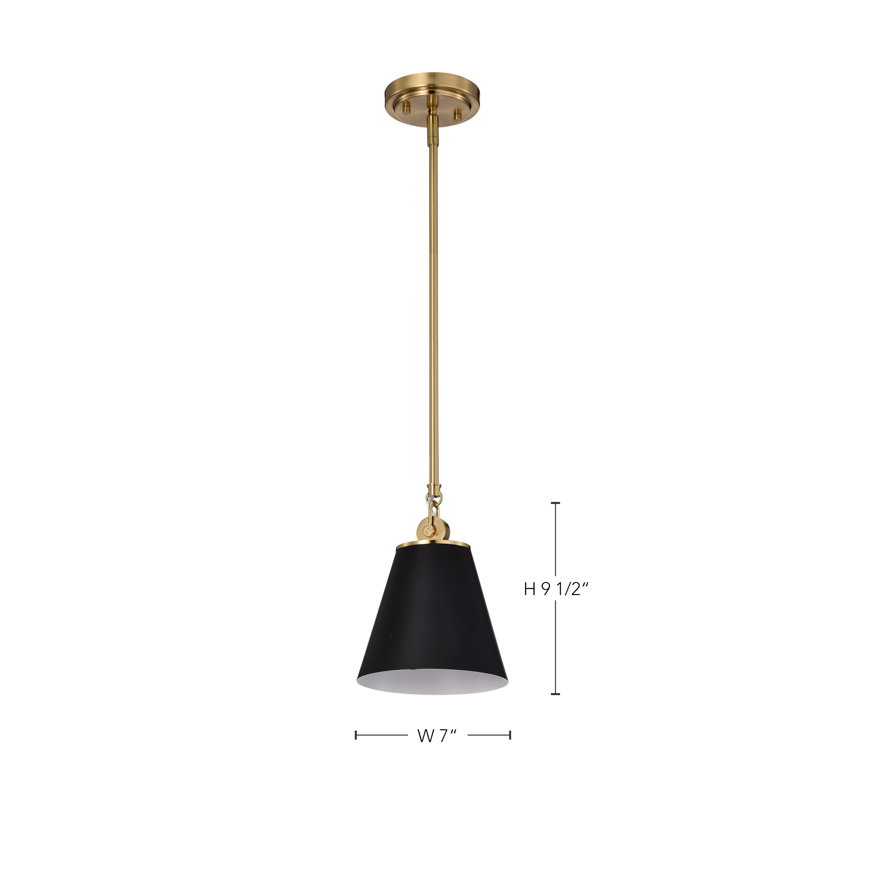 DOVER 1 LIGHT SMALL PENDANT - 60-7408
