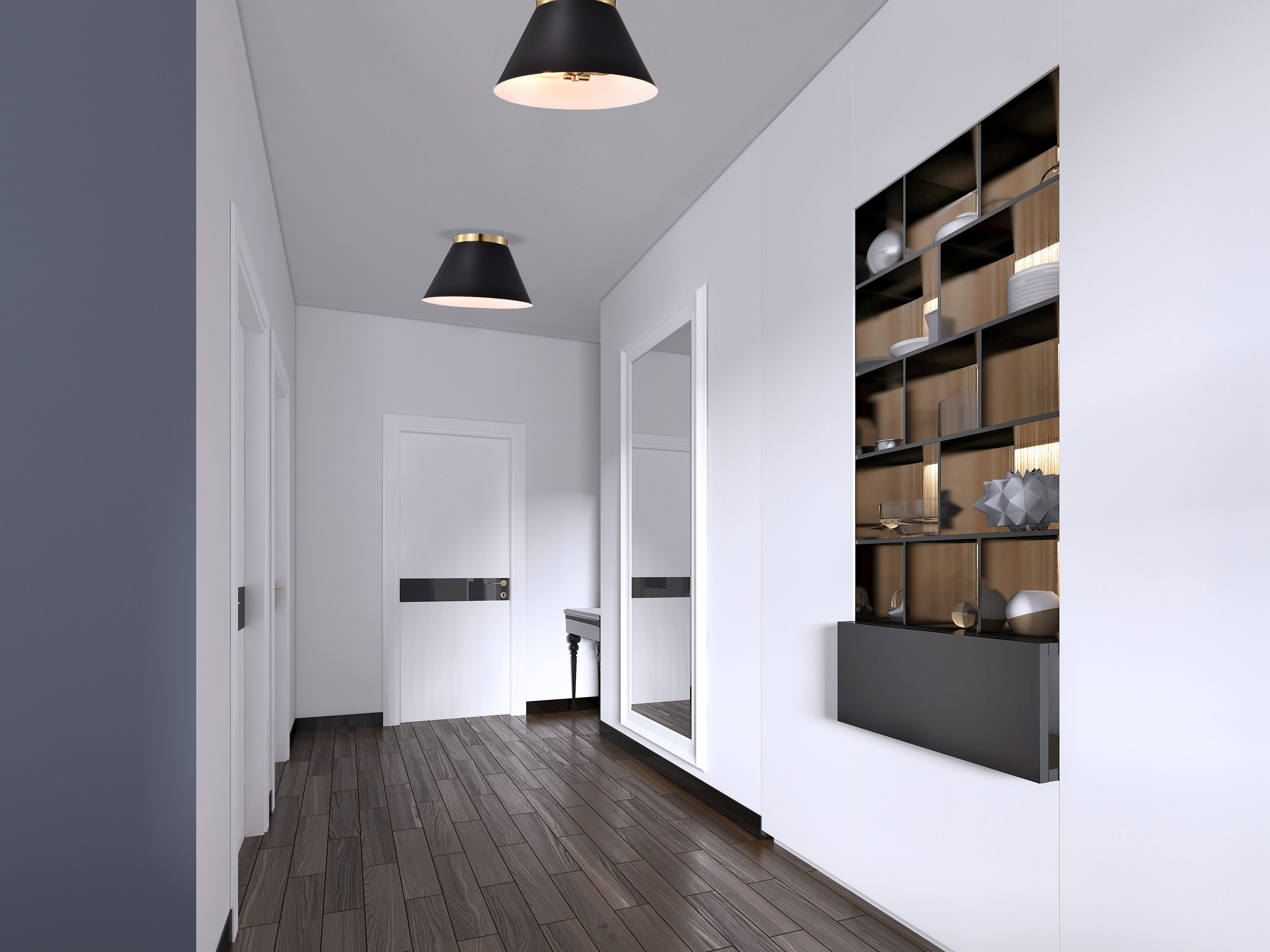 DOVER 3 LIGHT SMALL FLUSH - 60-7417