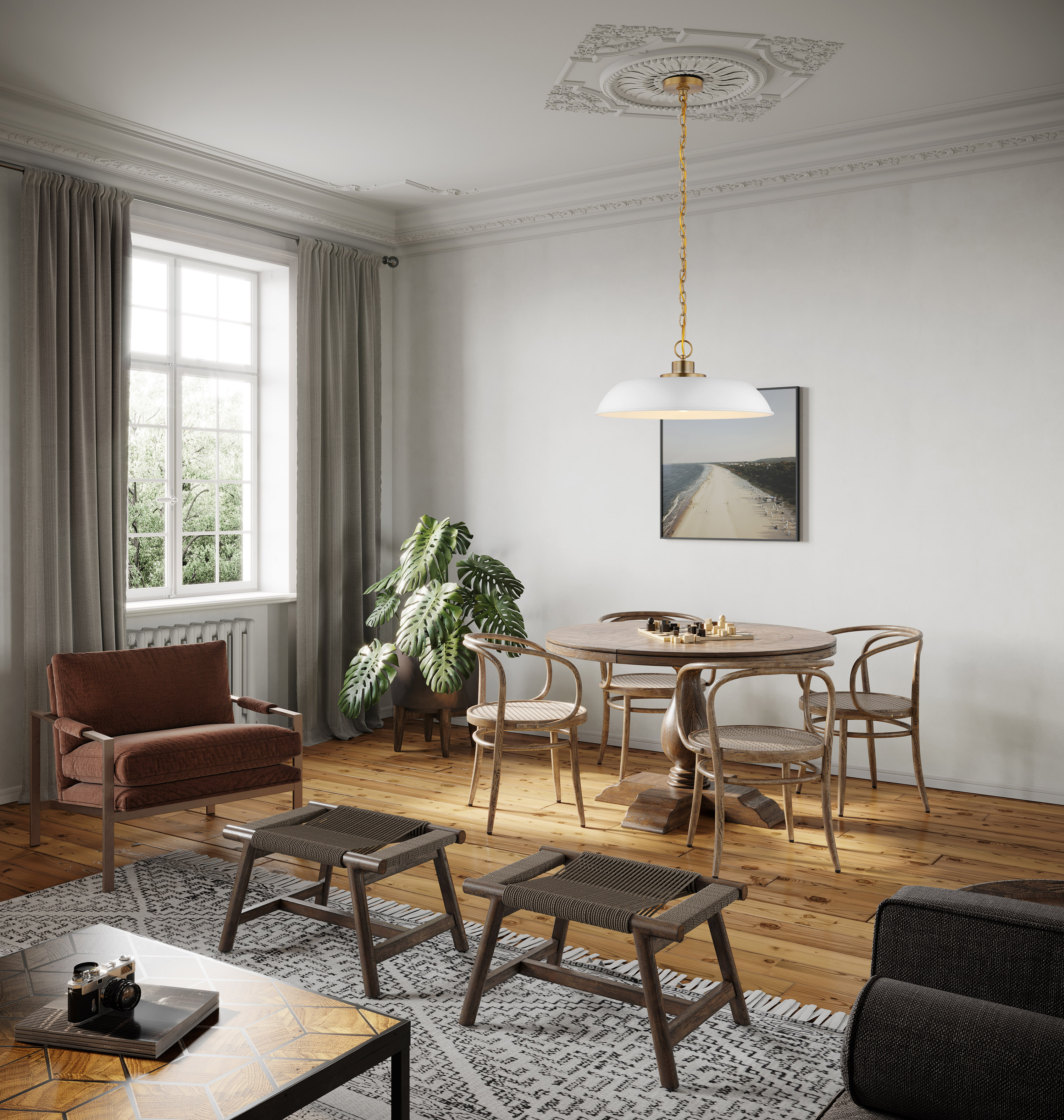 COLONY 1 LIGHT MEDIUM PENDANT - 60-7483