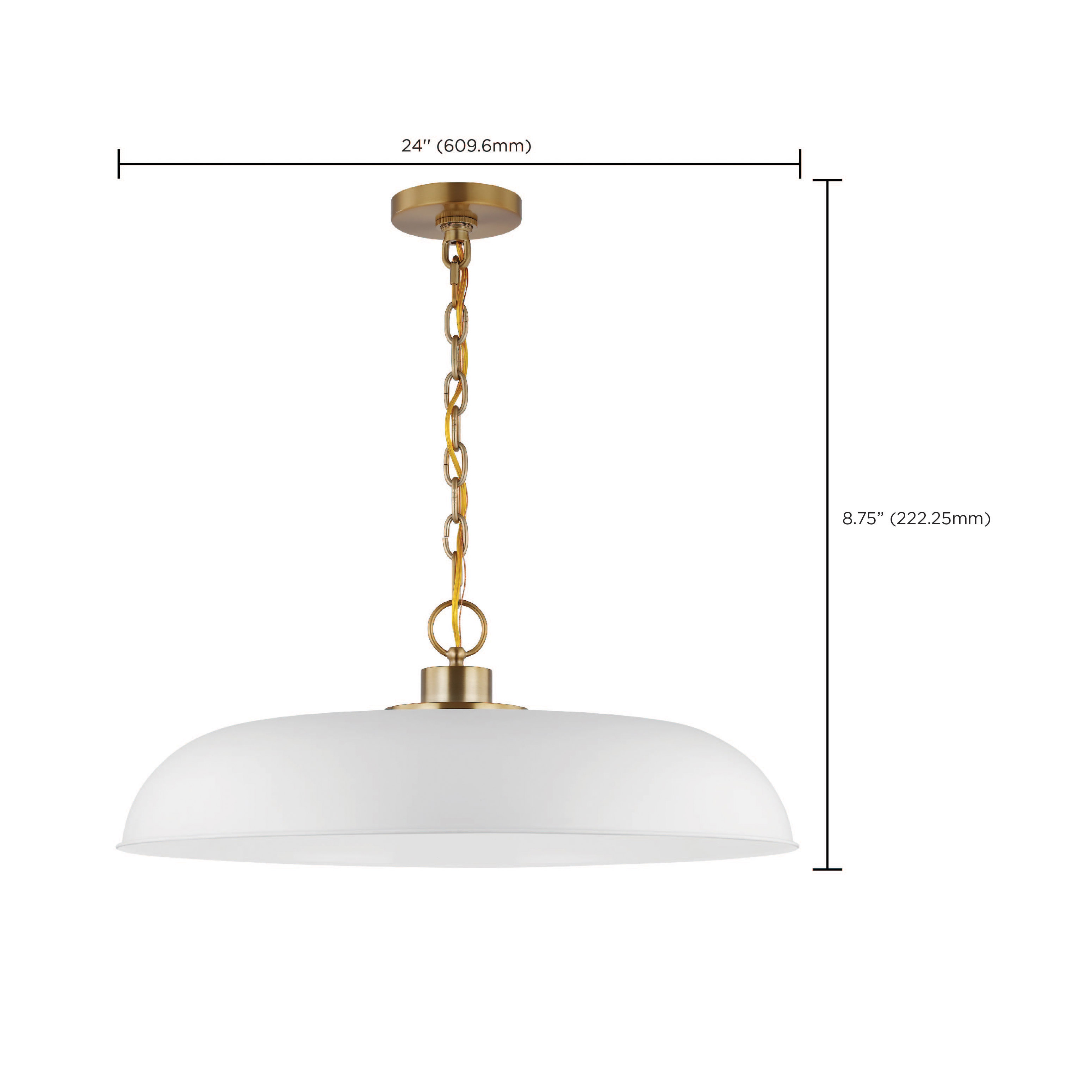 COLONY 1 LIGHT LARGE PENDANT - 60-7486