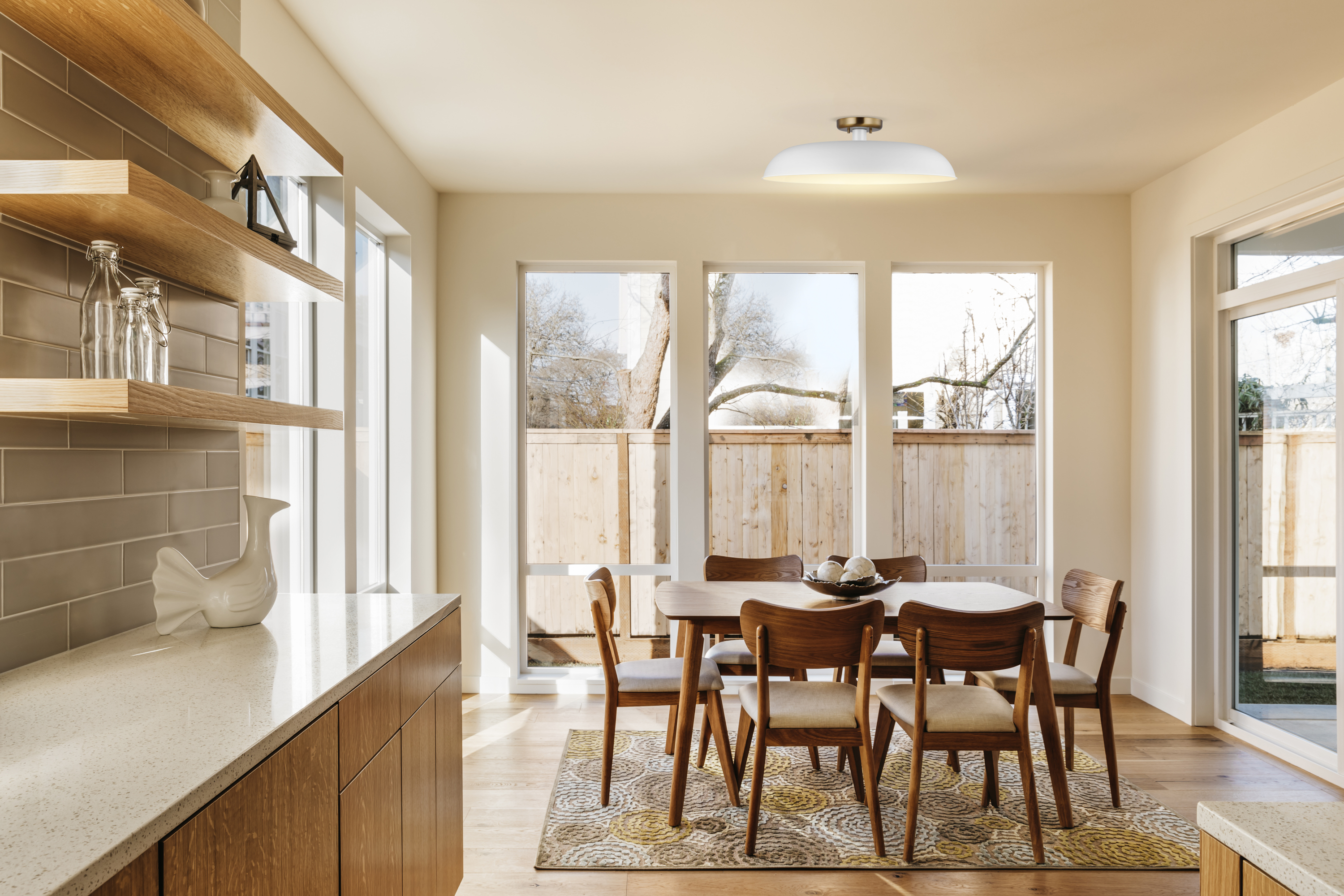 COLONY 1 LIGHT LARGE FLUSH - 60-7496