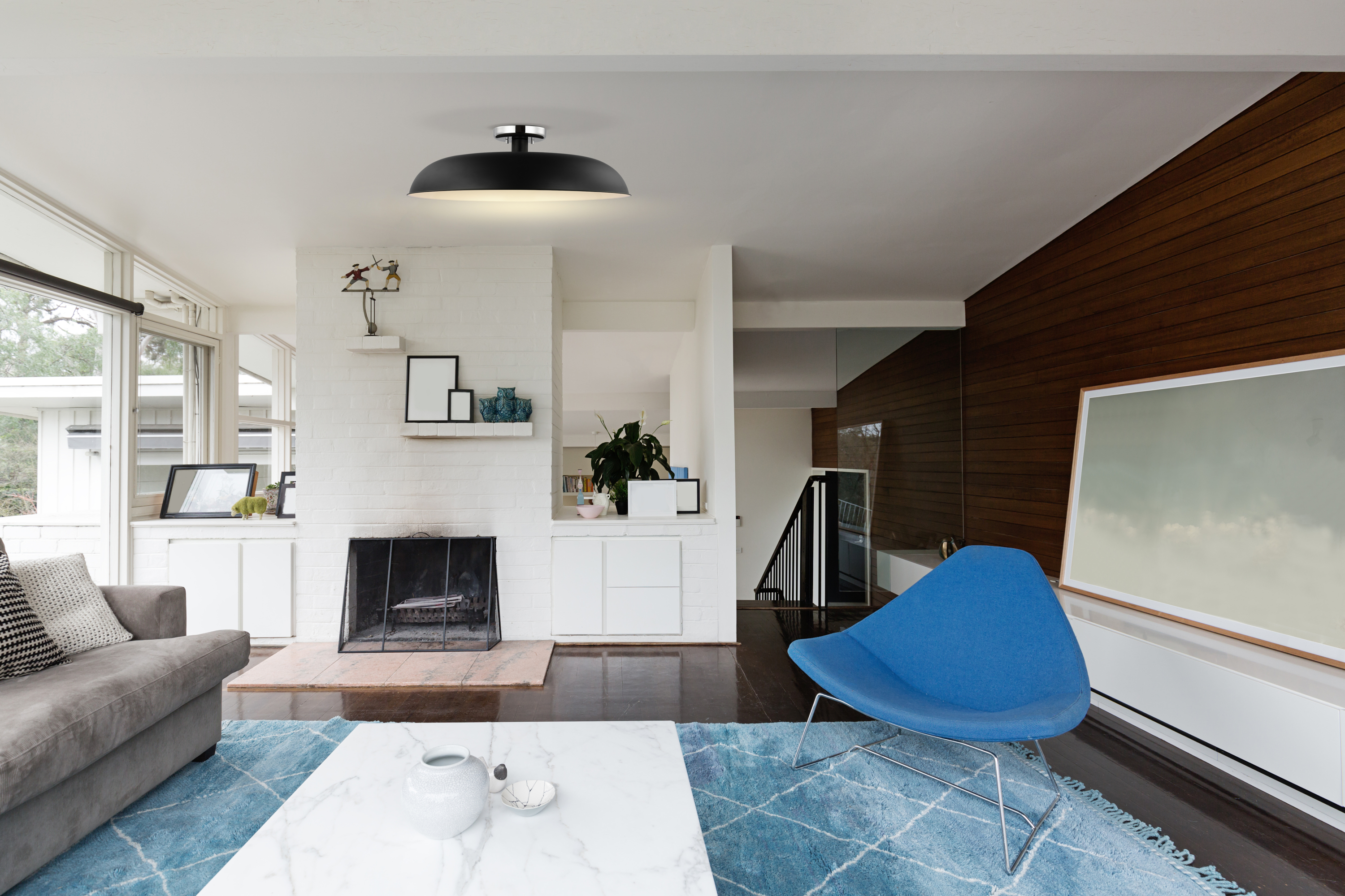 COLONY 1 LIGHT LARGE FLUSH - 60-7498