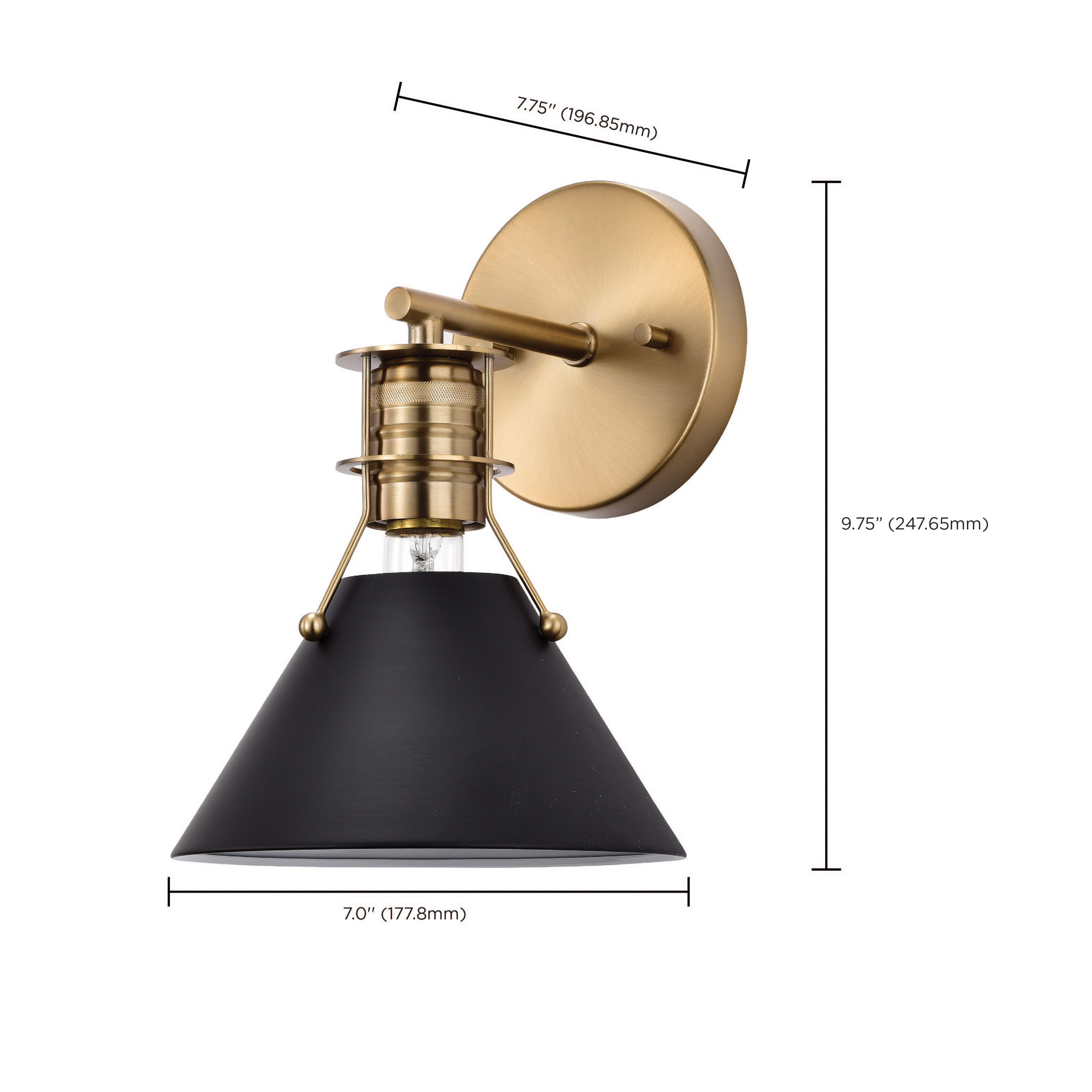 OUTPOST 1 LIGHT WALL SCONCE - 60-7519