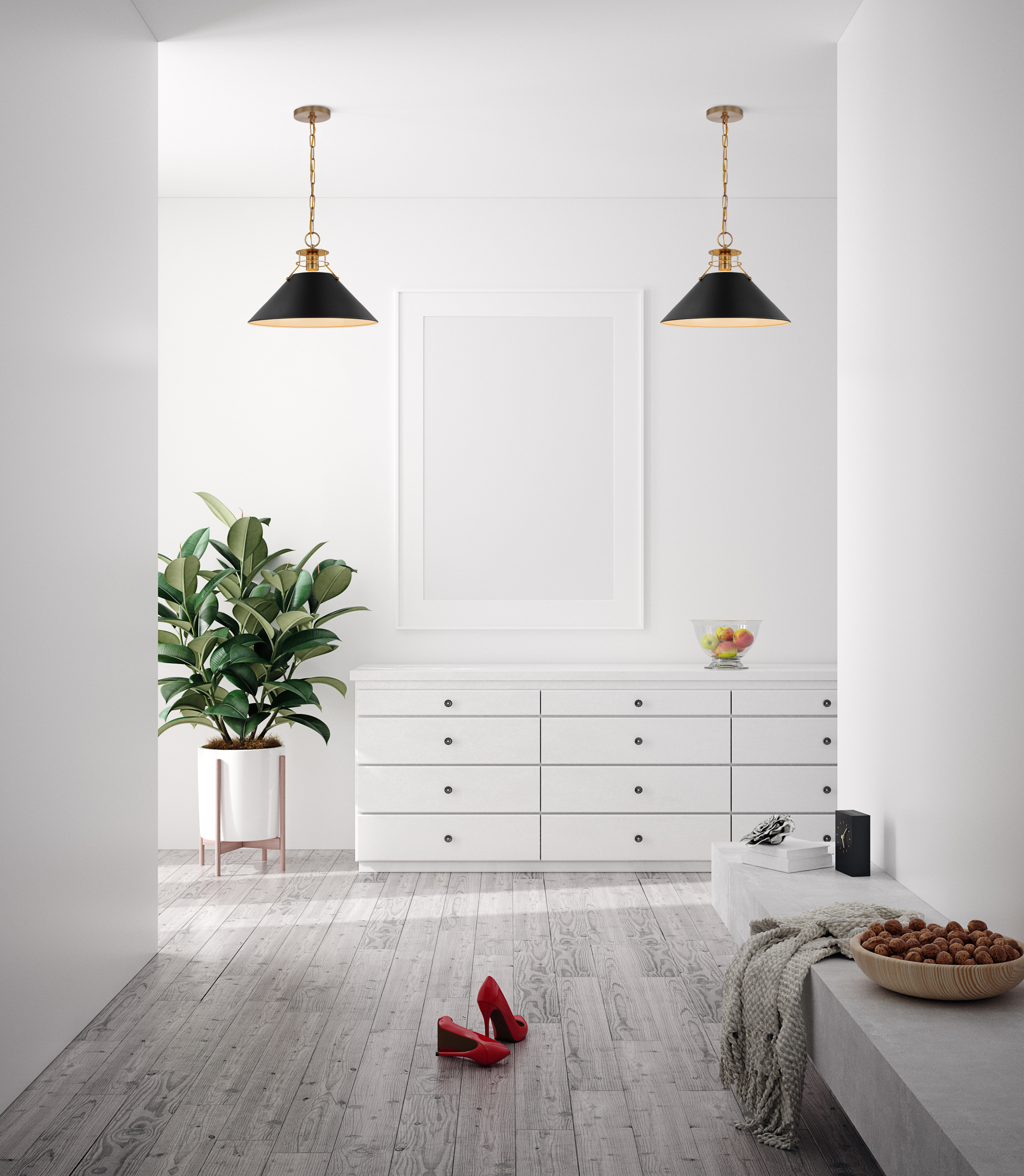 OUTPOST 1 LIGHT LARGE PENDANT - 60-7525