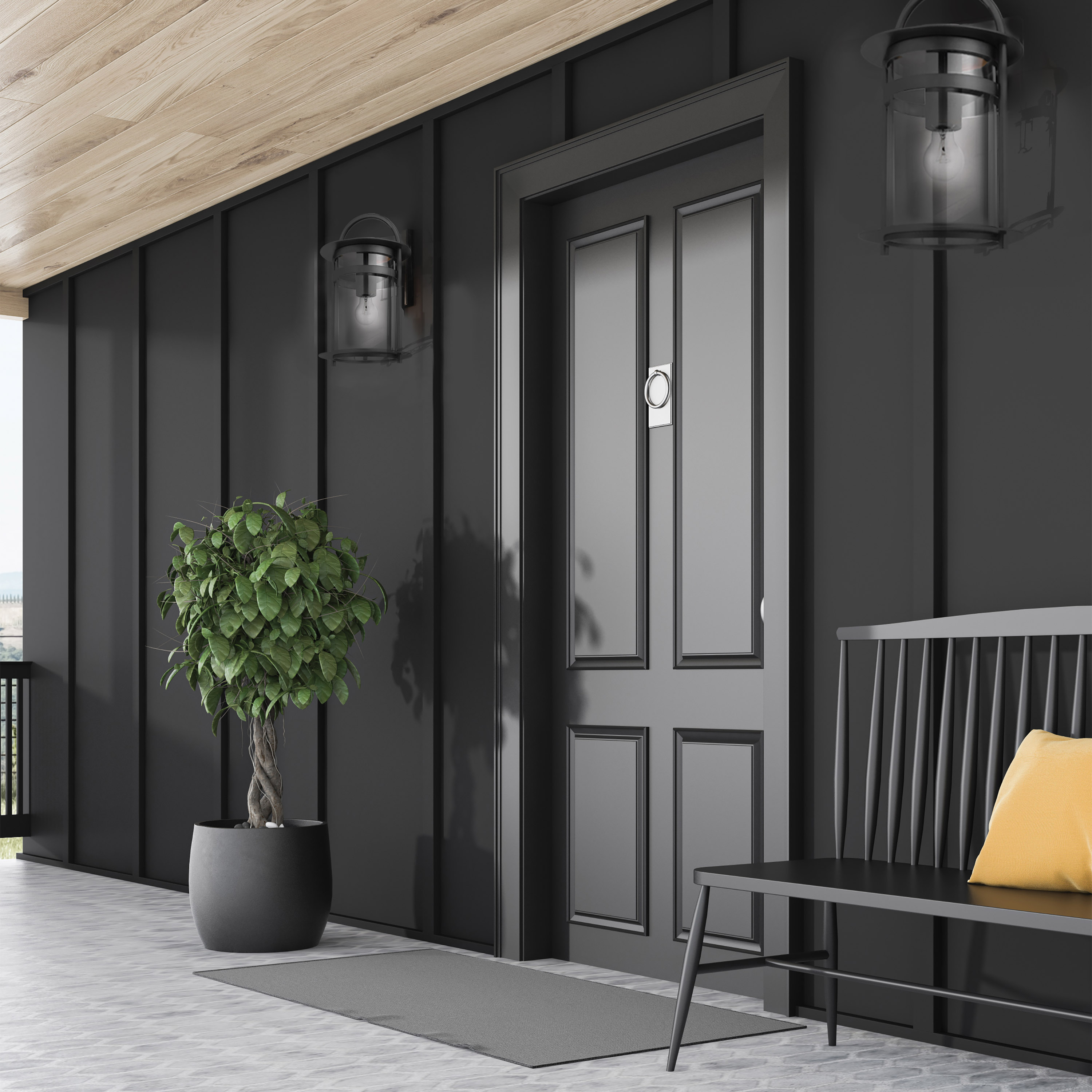 BRACER 1 LT LG WALL LANTERN - 60-7642