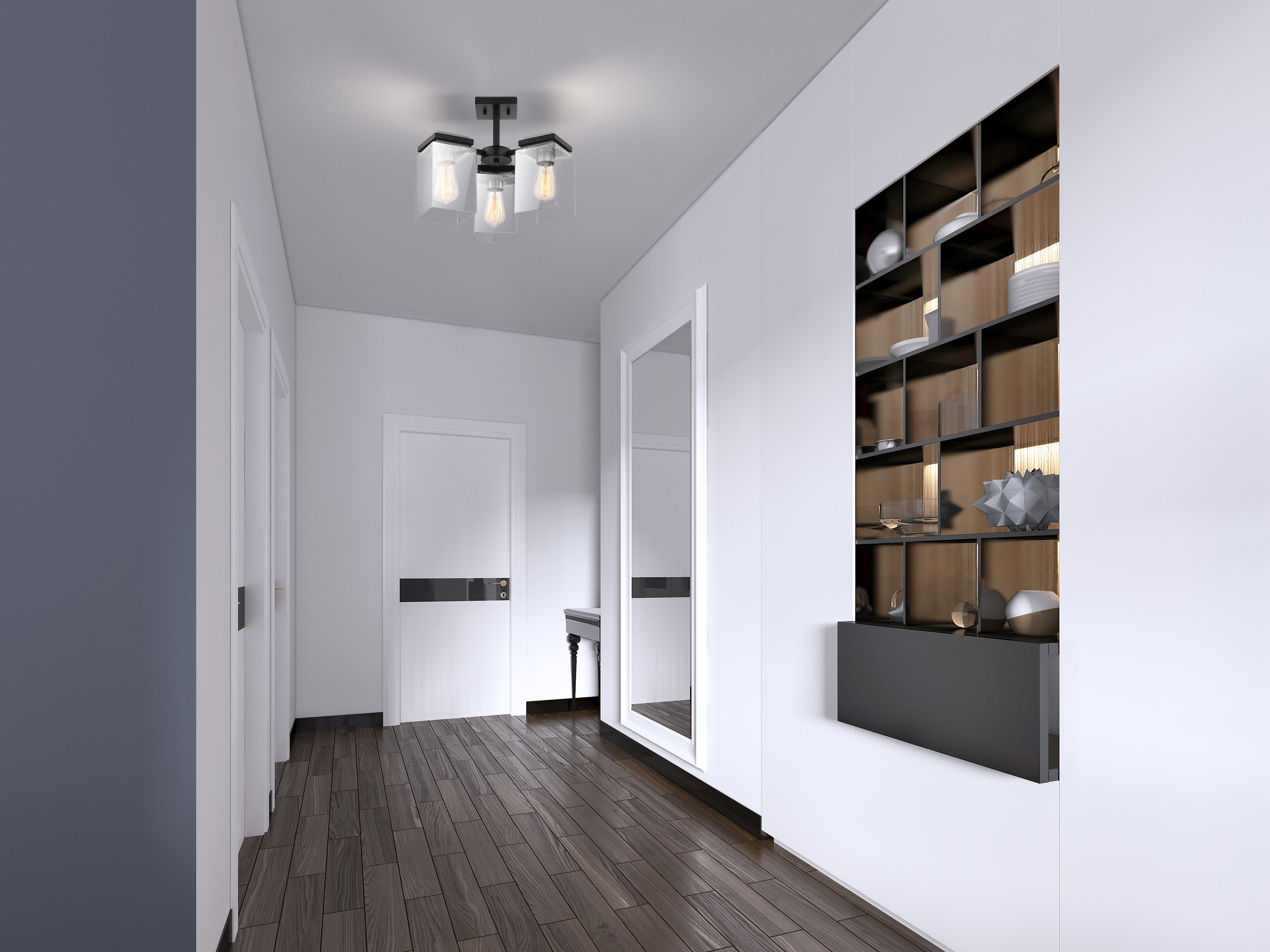 CROSSROADS 3 LT SEMI FLUSH - 60-7658