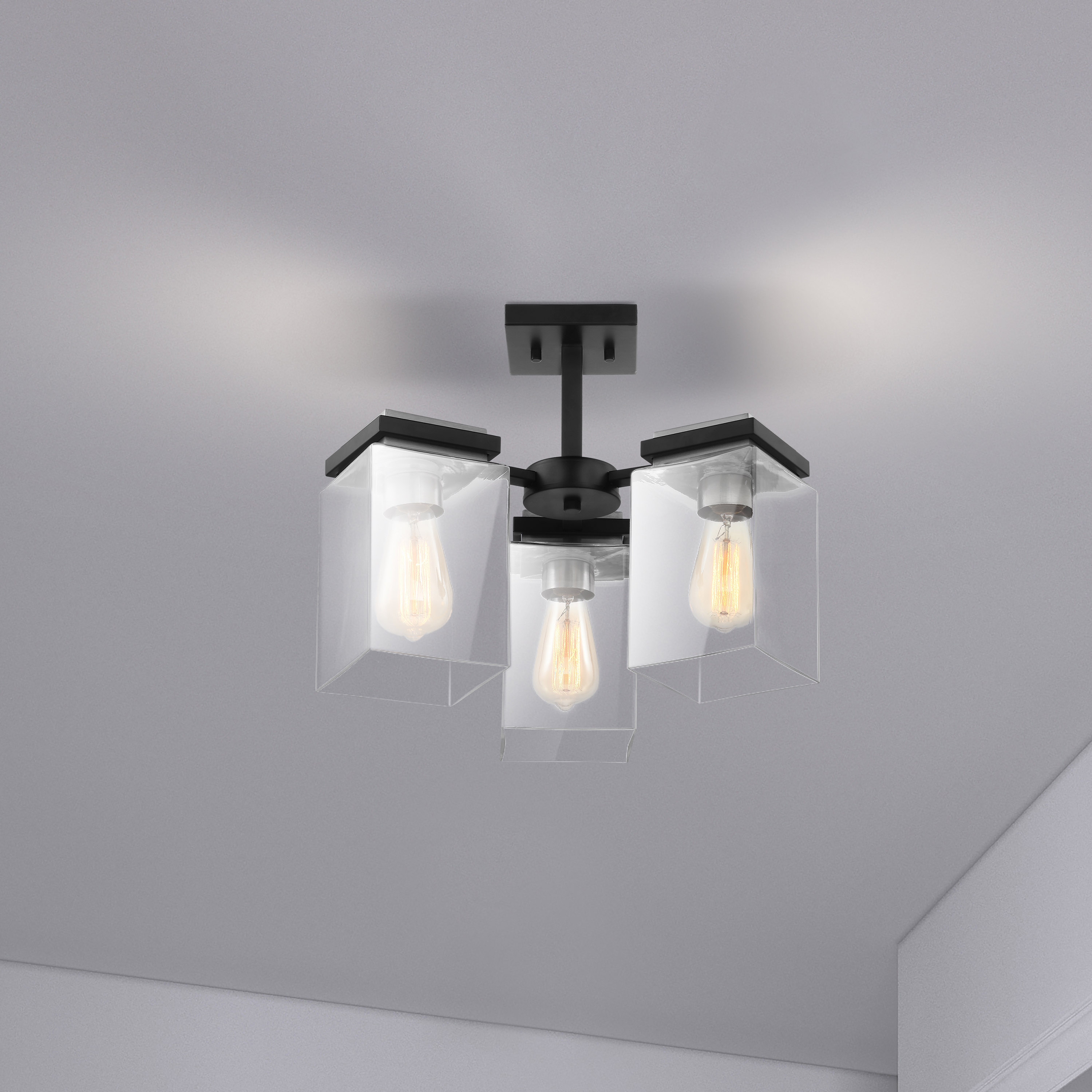 CROSSROADS 3 LT SEMI FLUSH - 60-7658