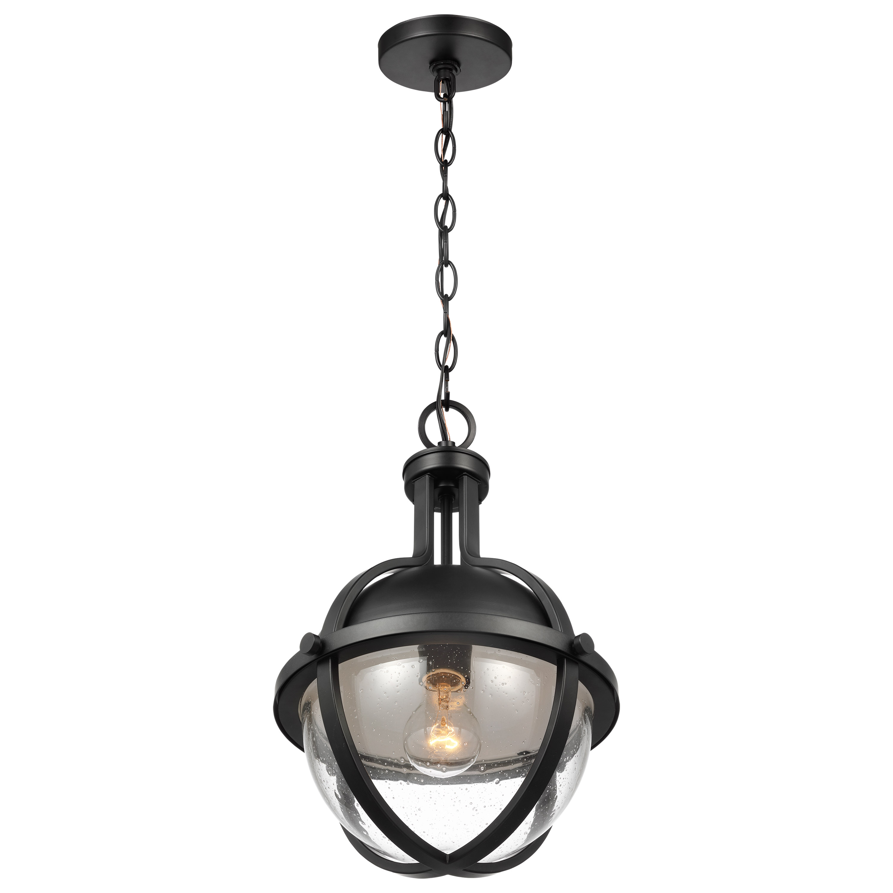 LINCOLN 1LT MED PEND MATTE BLK - 60-7674