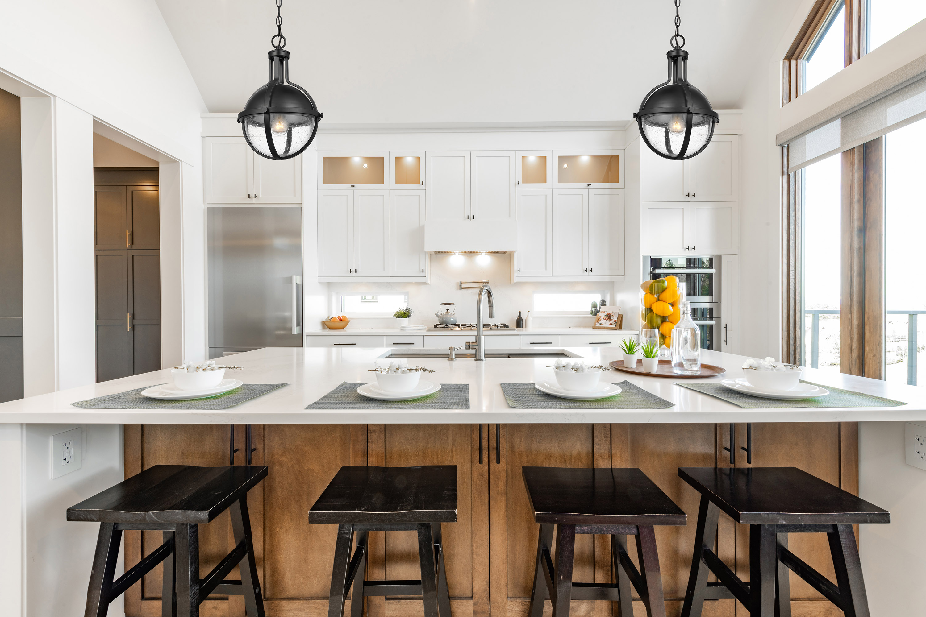 LINCOLN 1LT MED PEND MATTE BLK - 60-7674