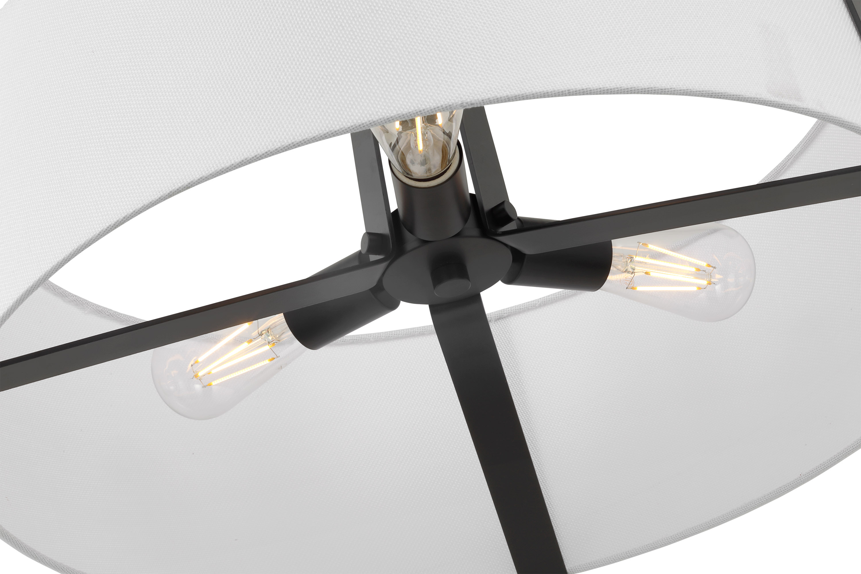 FLYNN 3LT PENDANT BLACK - 60-7678