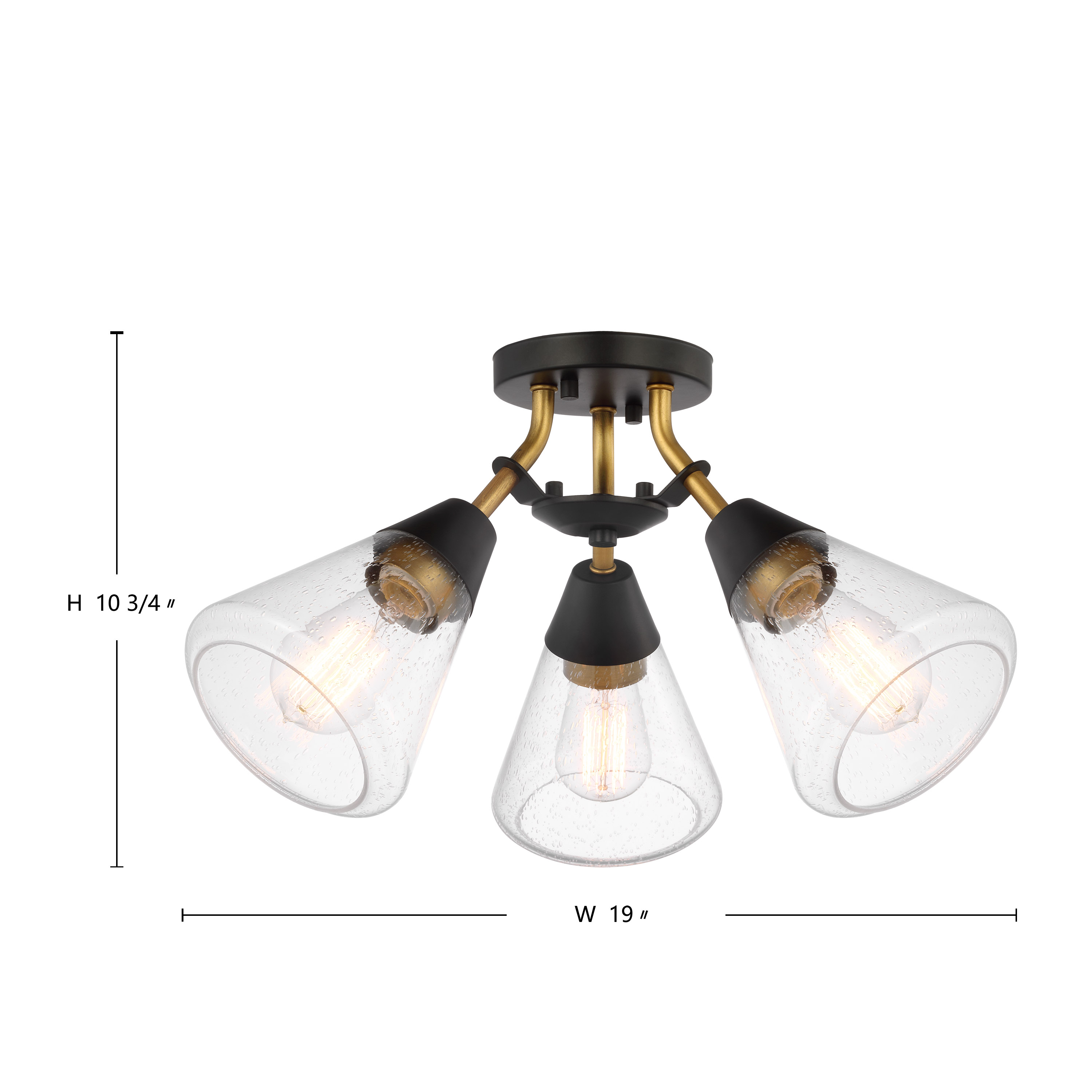 STARLIGHT 3LT SEMI FLUSH - 60-7684