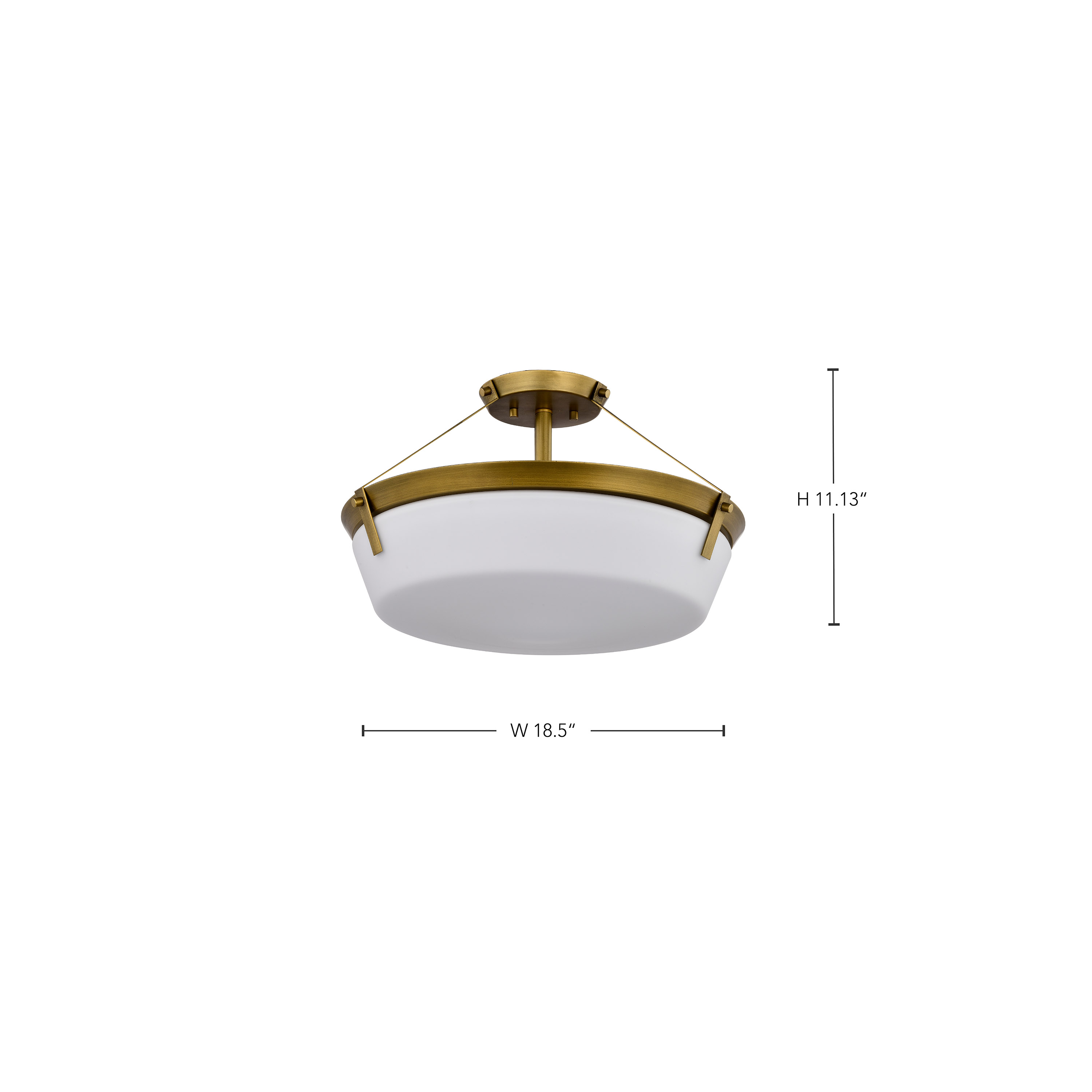 ROWEN 4 LIGHT SEMI FLUSH - 60-7752