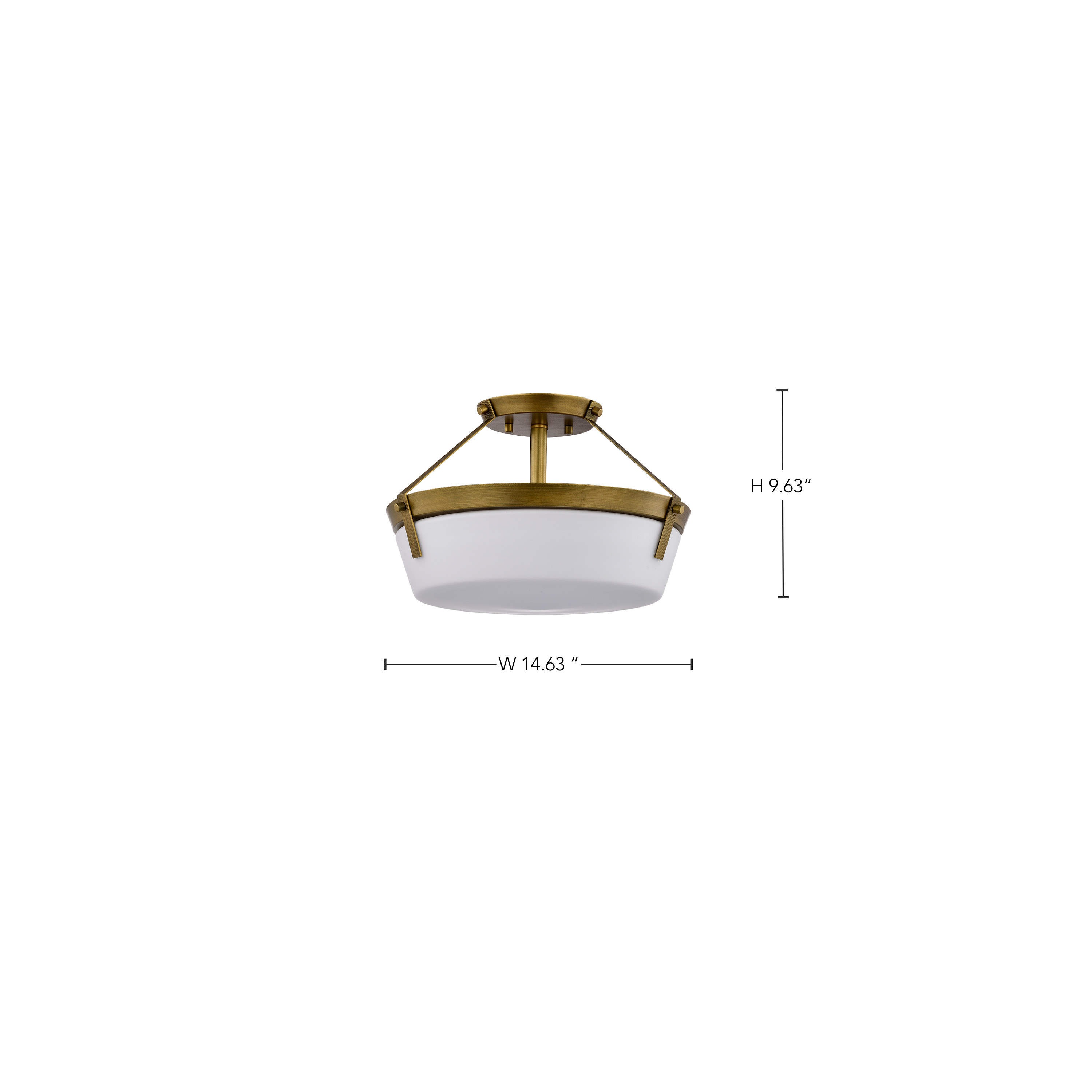 ROWEN 3 LIGHT SEMI FLUSH - 60-7753