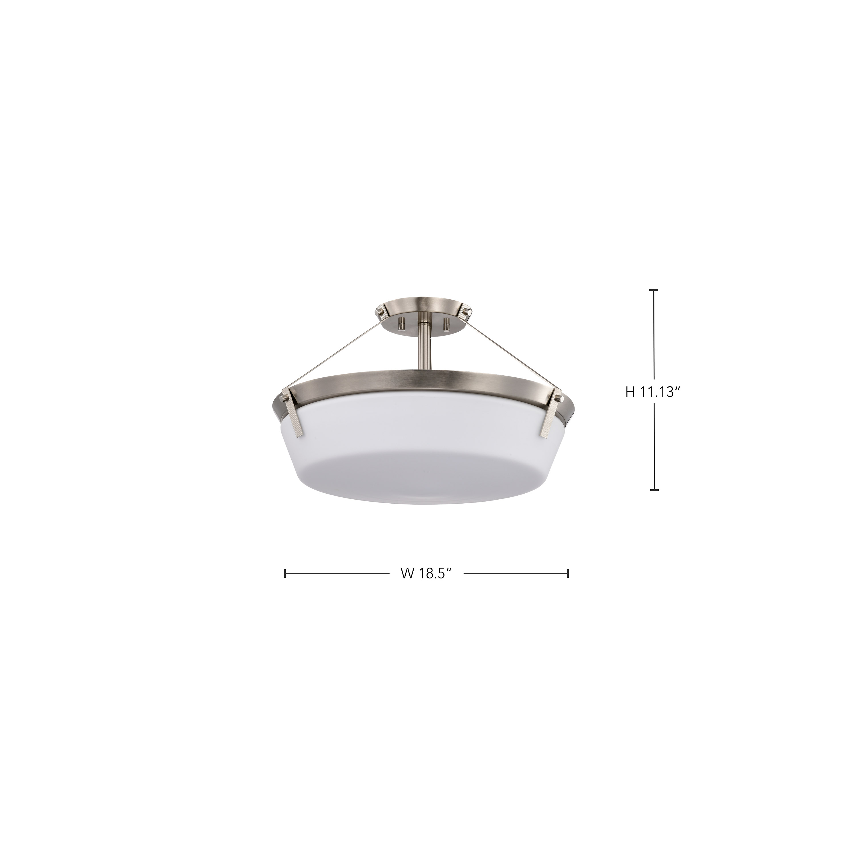 ROWEN 4 LIGHT SEMI FLUSH - 60-7762