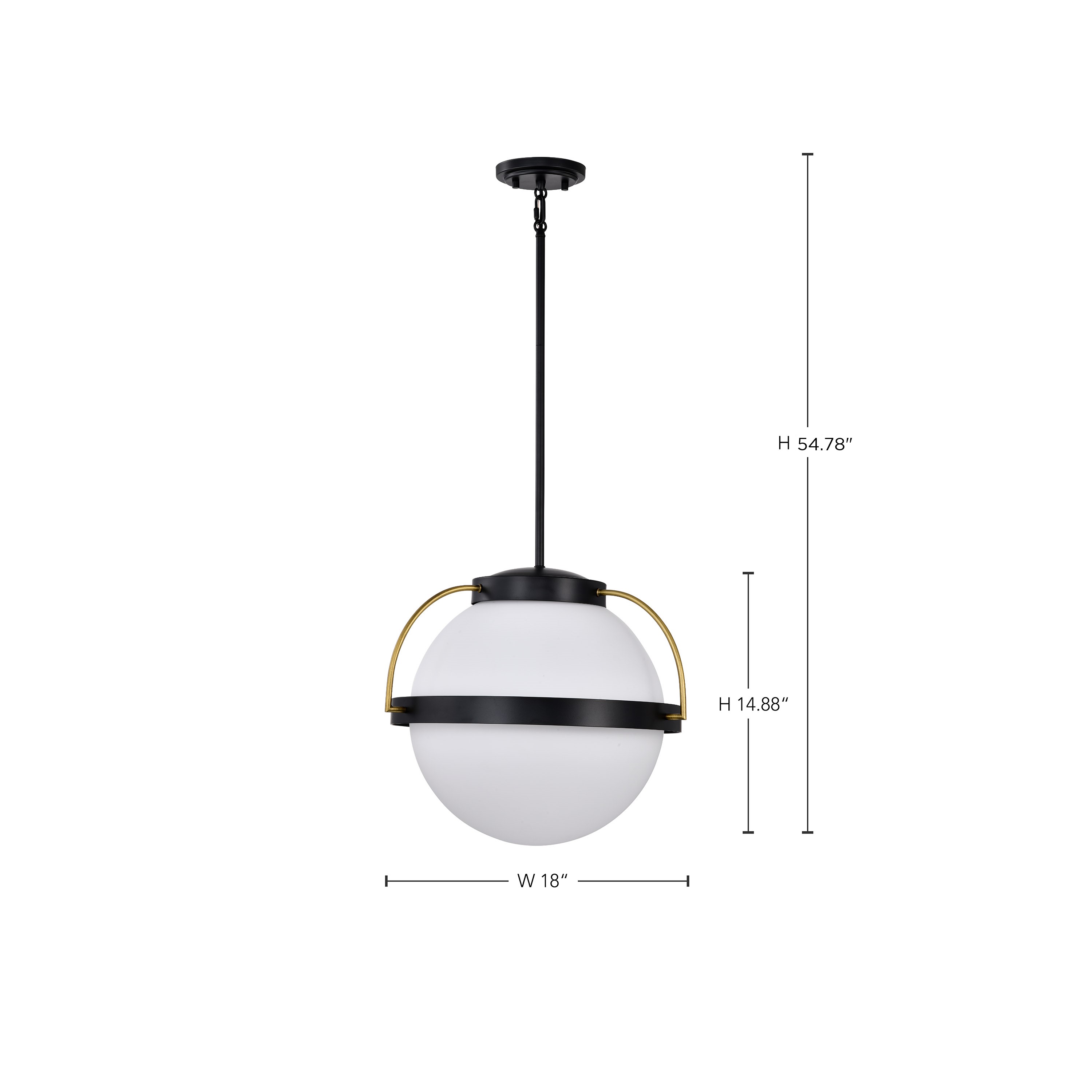 LAKESHORE 1 LT LARGE PENDANT - 60-7775