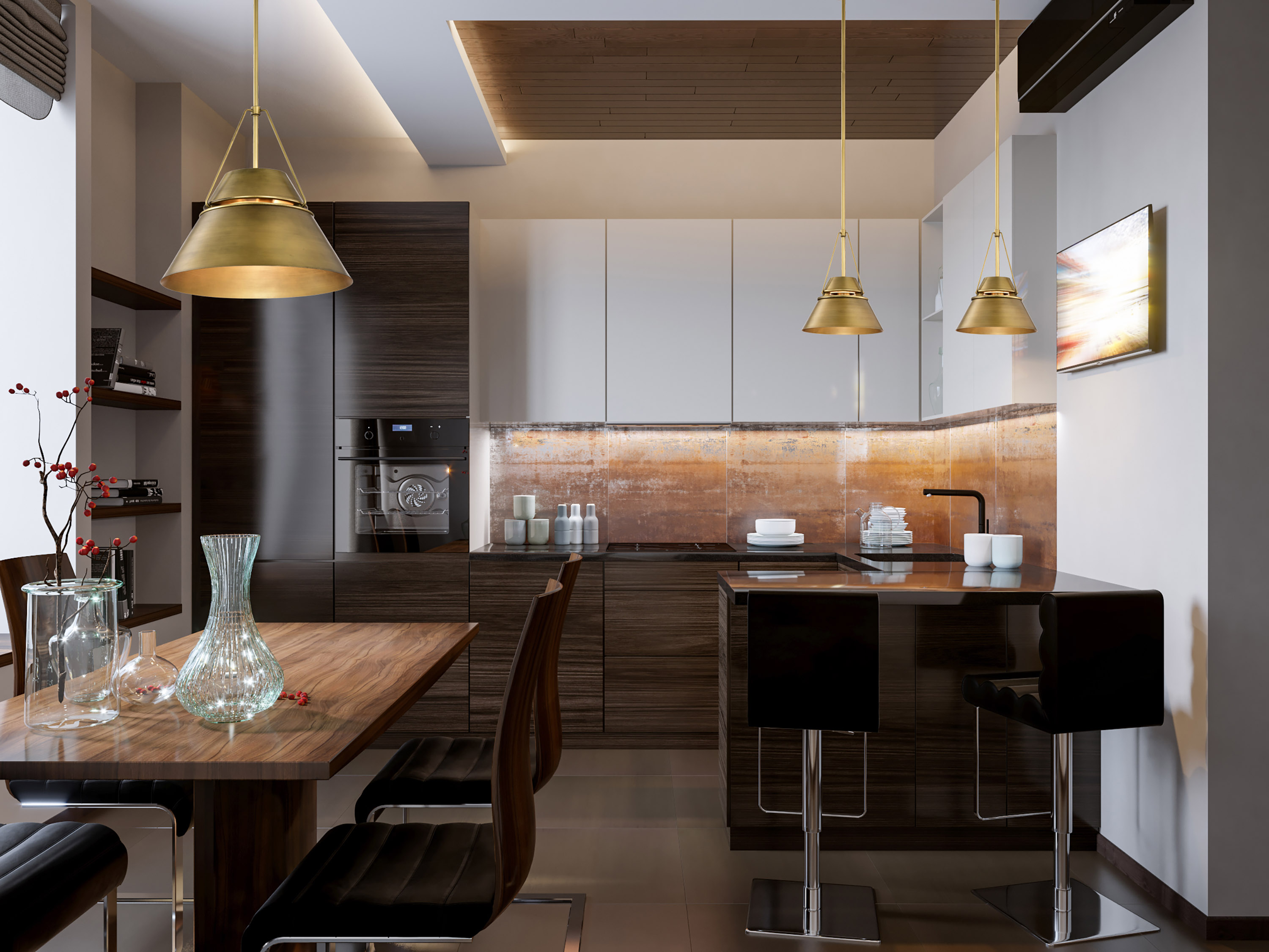 ADINA 3 LIGHT LARGE PENDANT - 60-7778