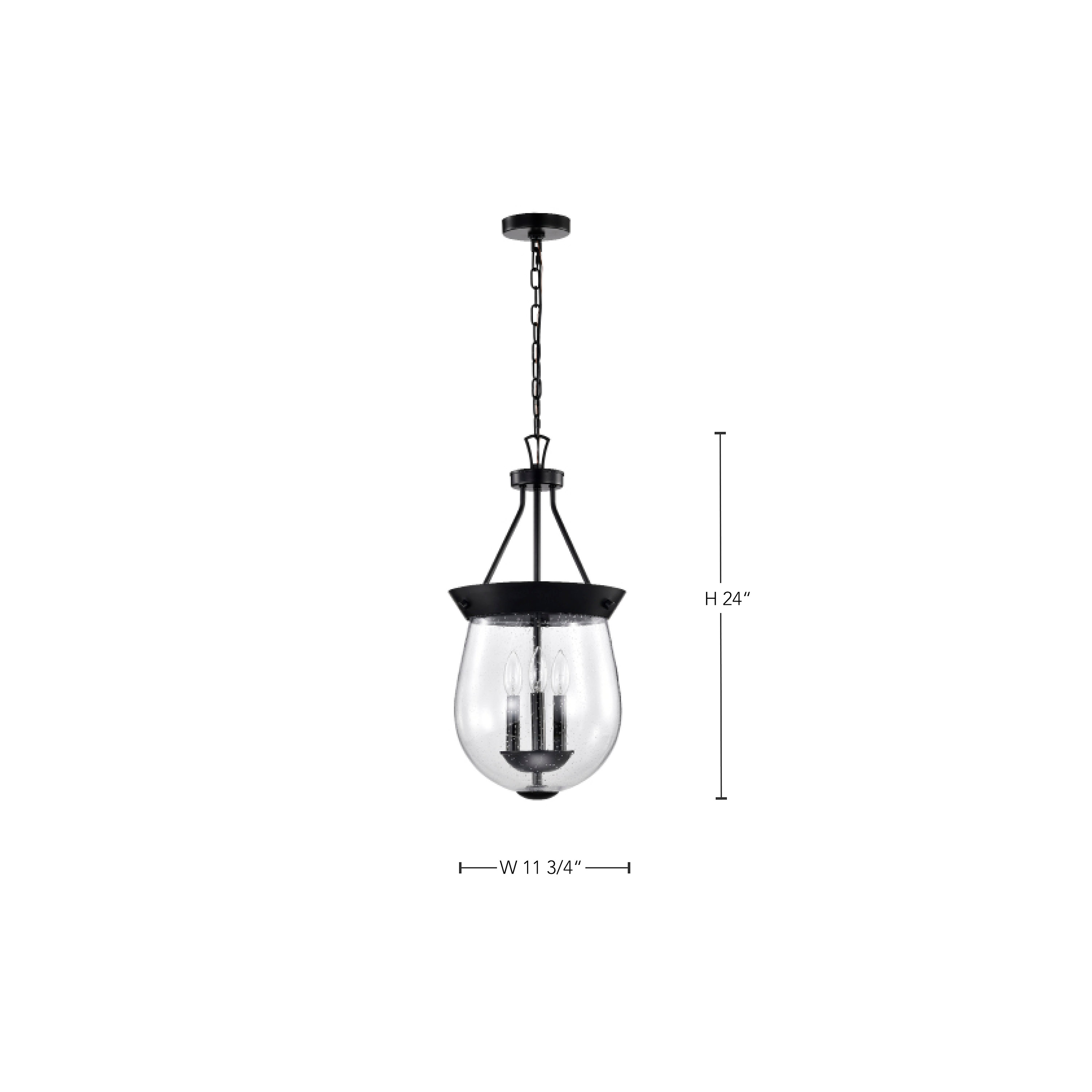 BOLIVER 3 LIGHT 11" PENDANT - 60-7800