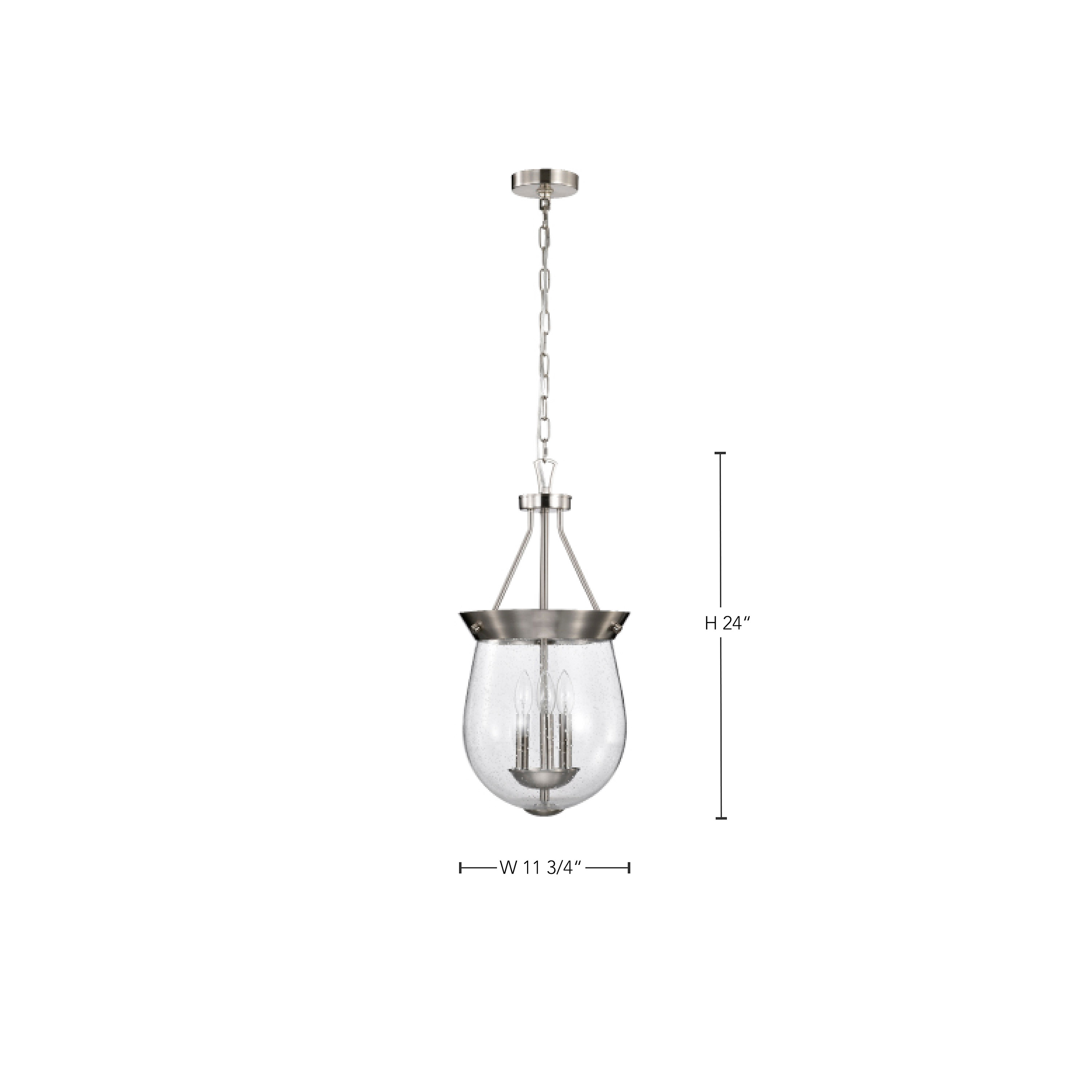 BOLIVER 3 LIGHT 11" PENDANT - 60-7802