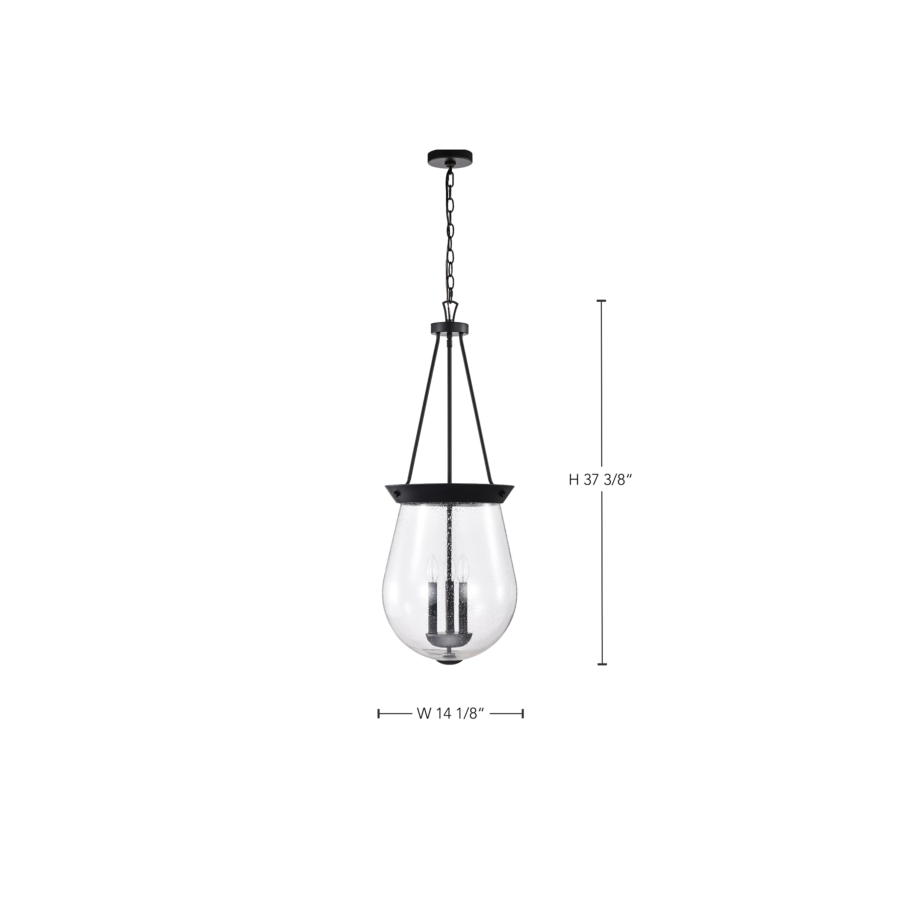 BOLIVER 3 LIGHT 14" PENDANT - 60-7803