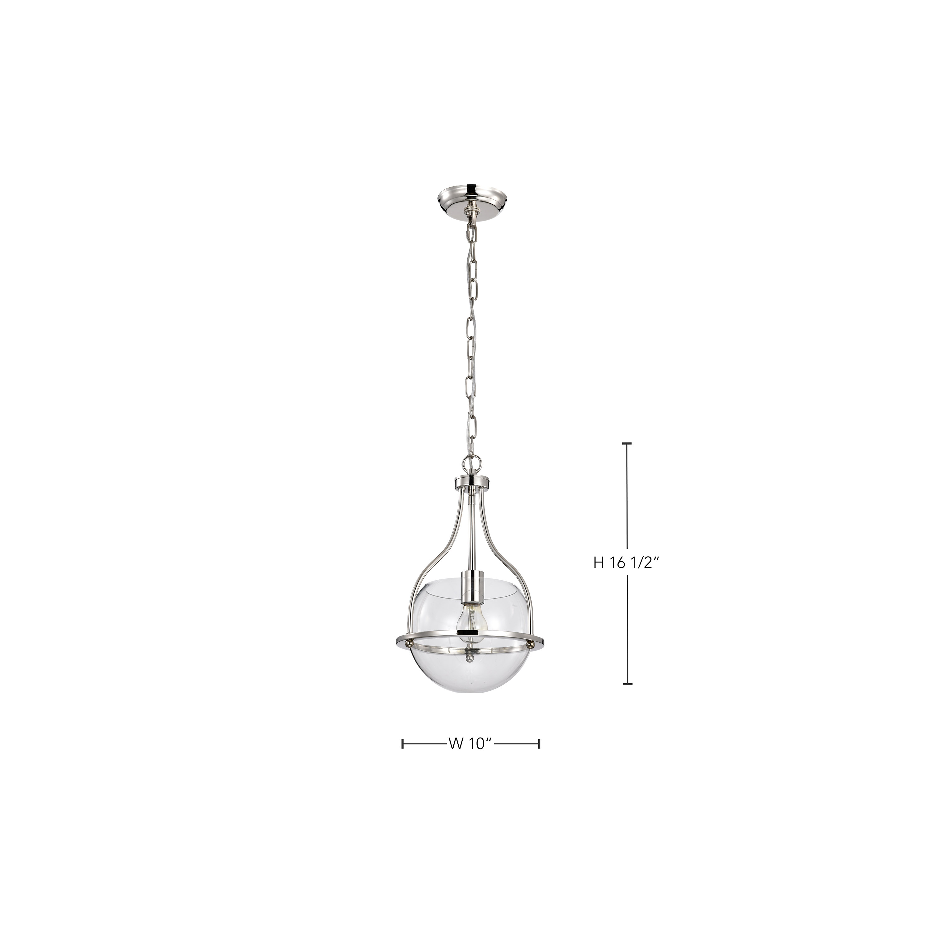 AMADO 1 LIGHT 10" PENDANT - 60-7816