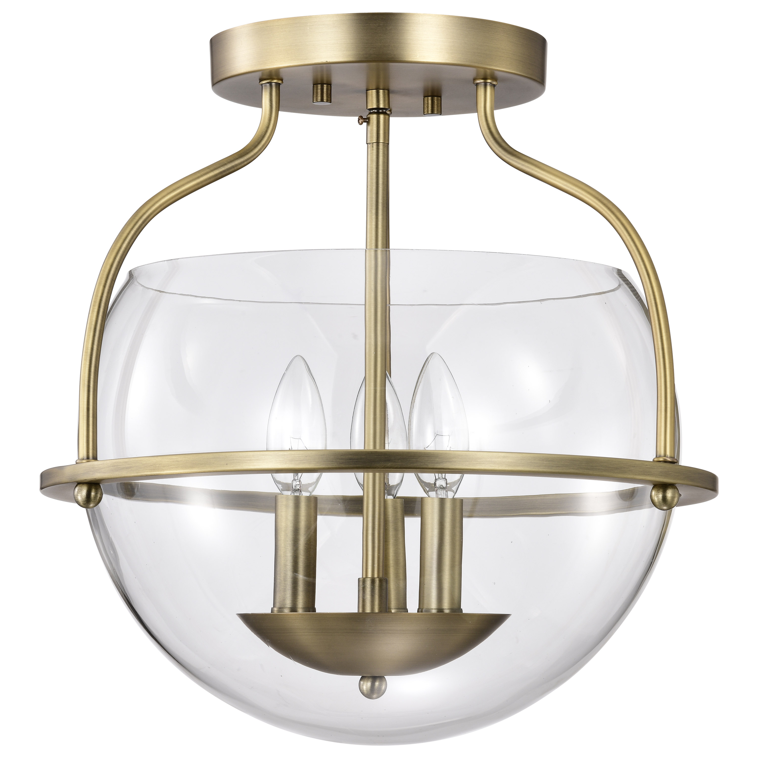 AMADO 3 LIGHT SEMI FLUSH MOUNT - 60-7821