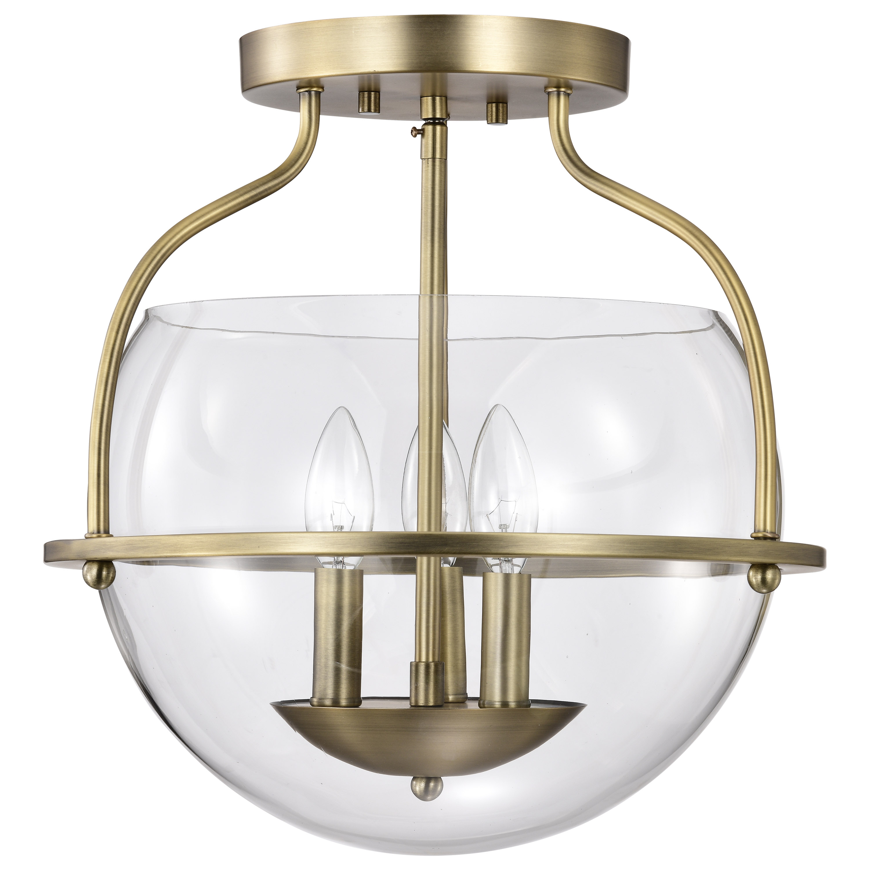 AMADO 3 LIGHT SEMI FLUSH MOUNT - 60-7821