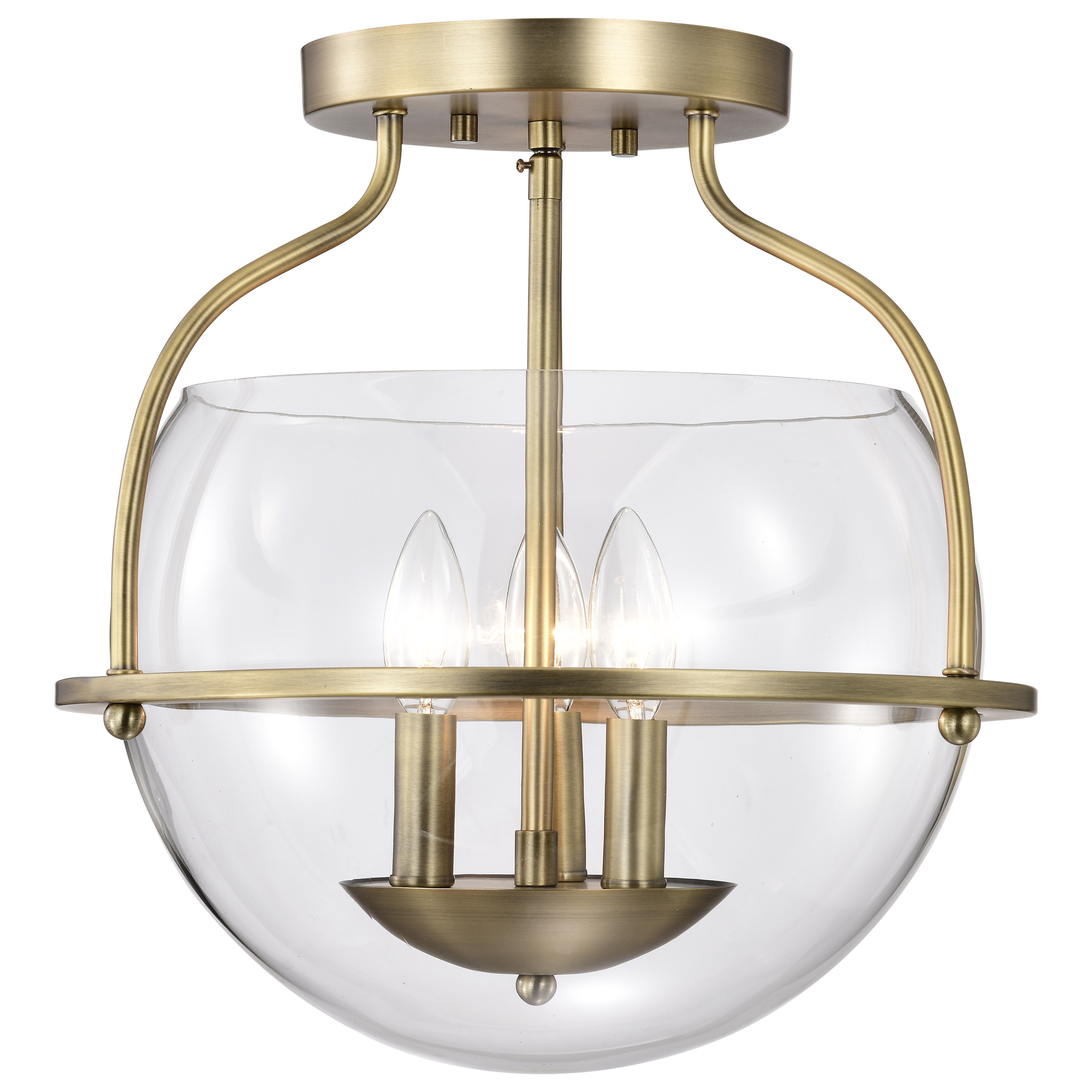 AMADO 3 LIGHT SEMI FLUSH MOUNT - 60-7821