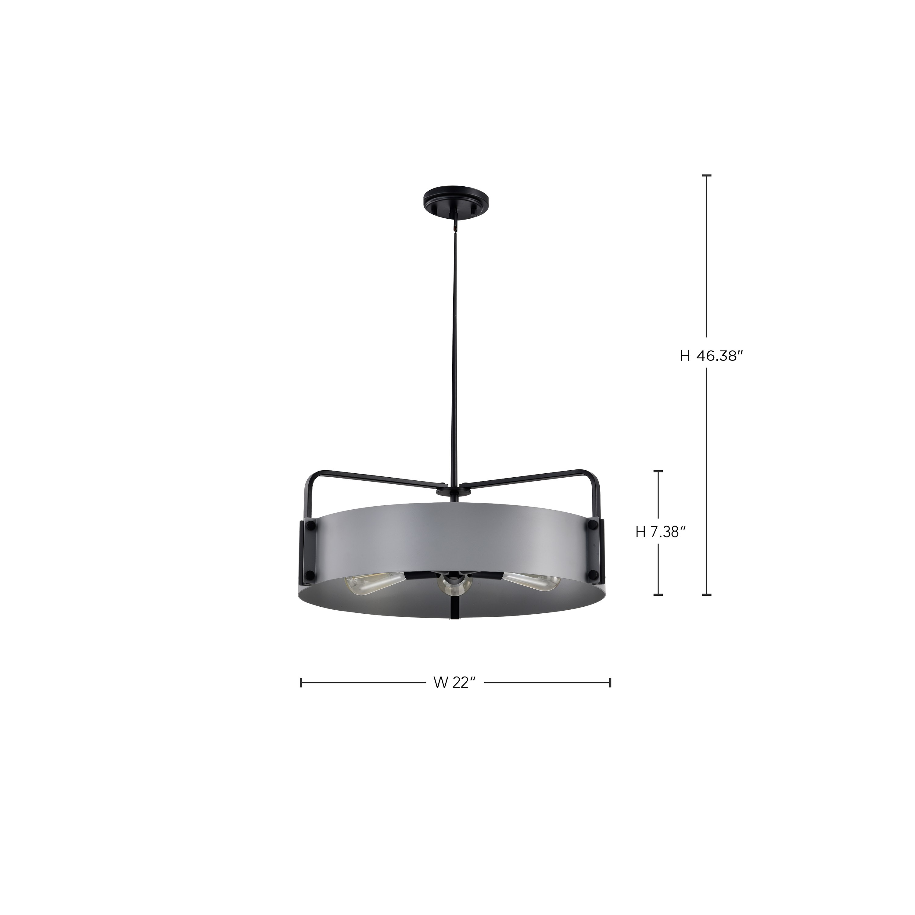 ALTOS 5 LIGHT LARGE PENDANT - 60-7854