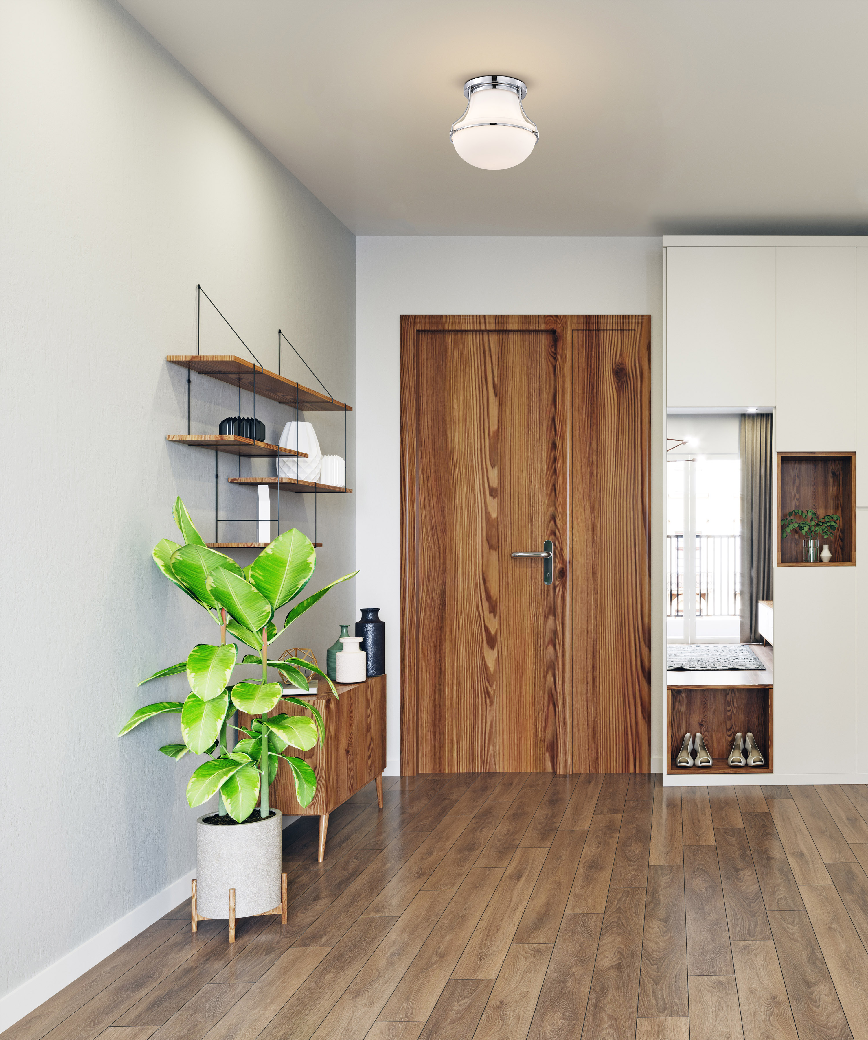 VALDORA 1 LIGHT 10" FLUSH - 60-7870