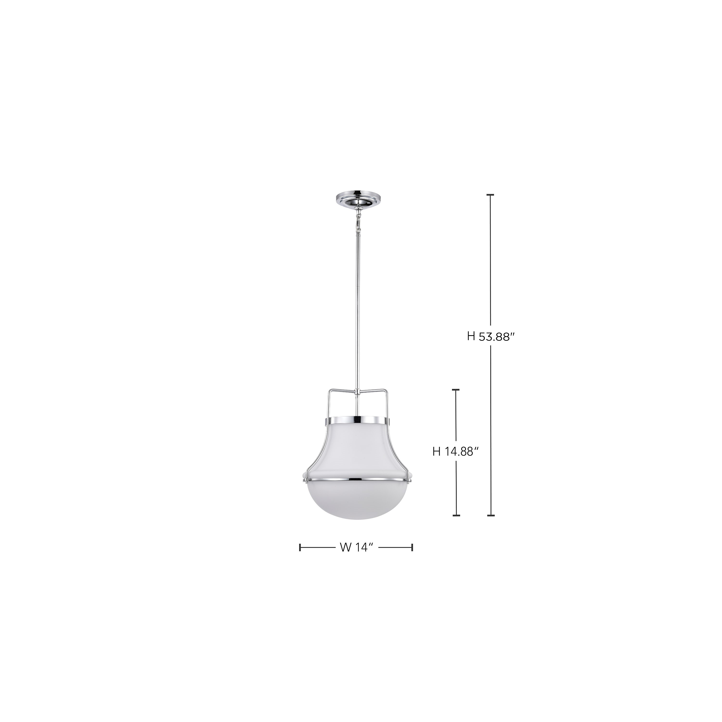 VALDORA 1 LIGHT 14" PENDANT - 60-7873