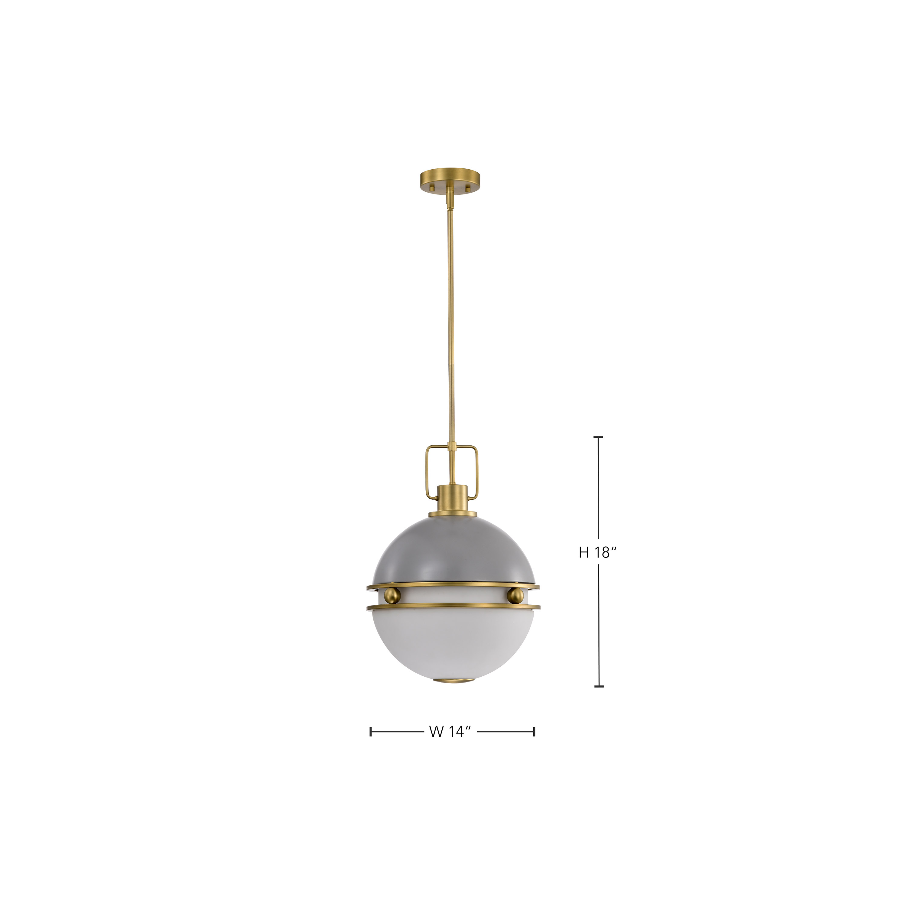 EVERTON 2 LIGHT 14" PENDANT - 60-7877