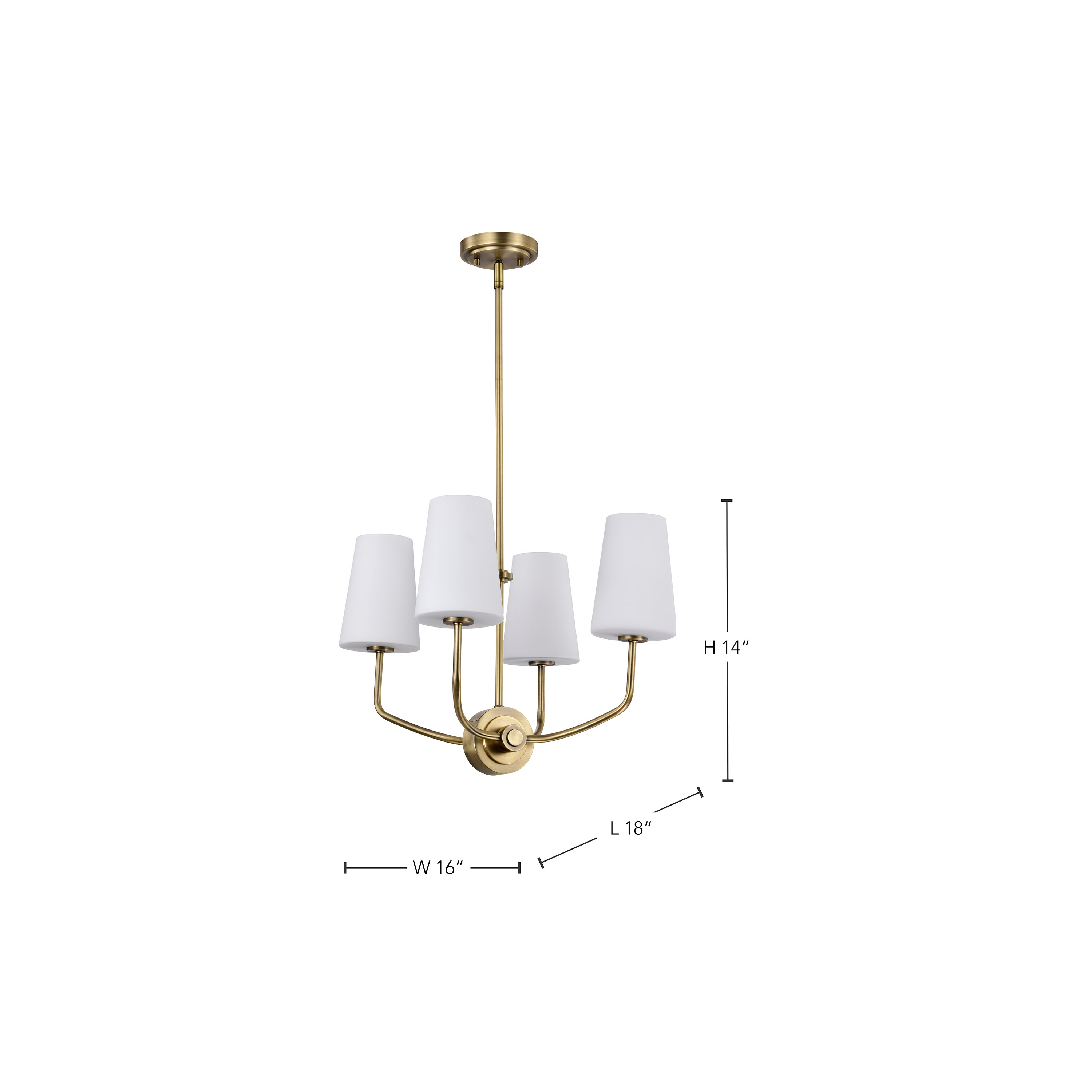 CORDELLO 4 LIGHT CHANDELIER - 60-7884