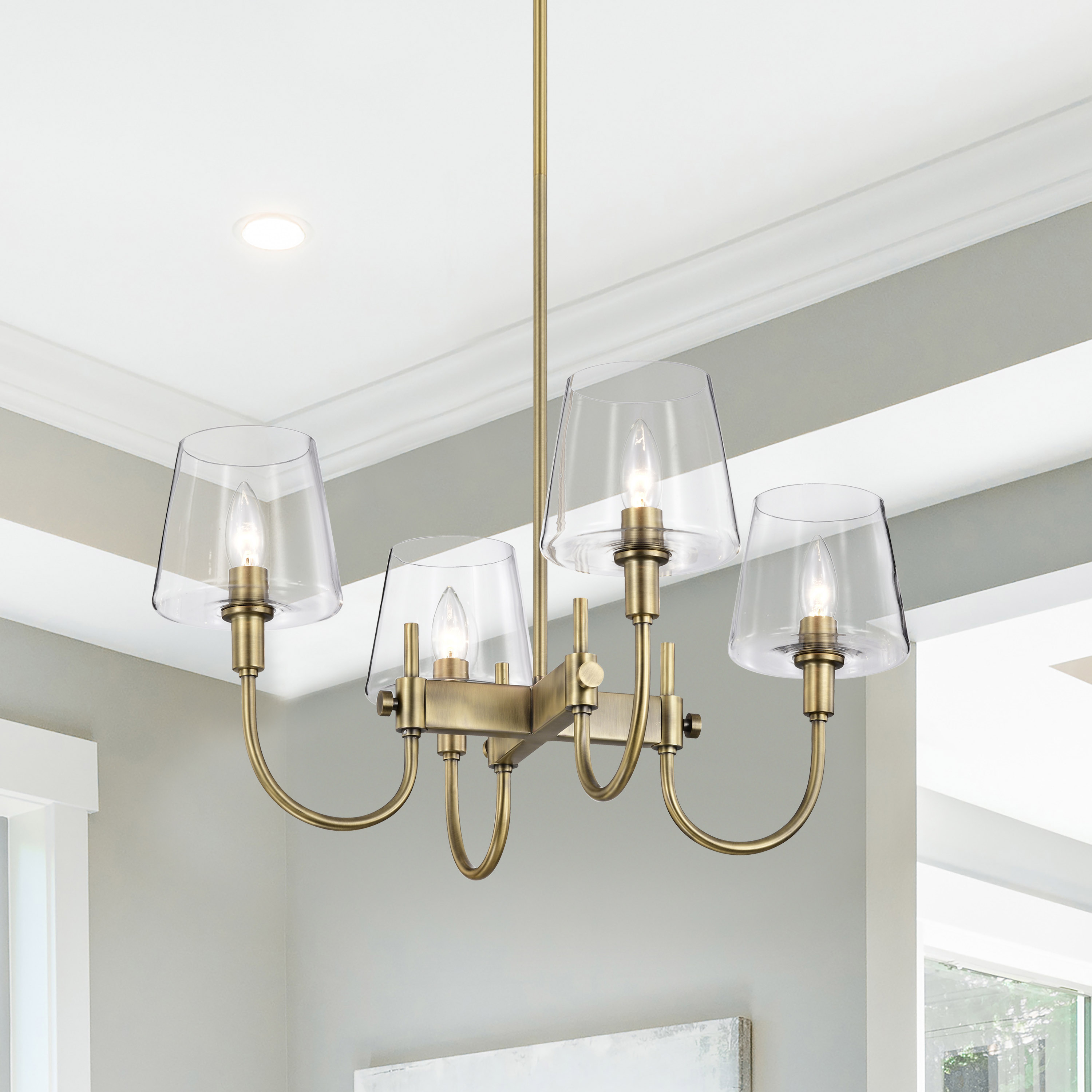 BROOKSIDE 4 LIGHT CHANDELIER - 60-7885