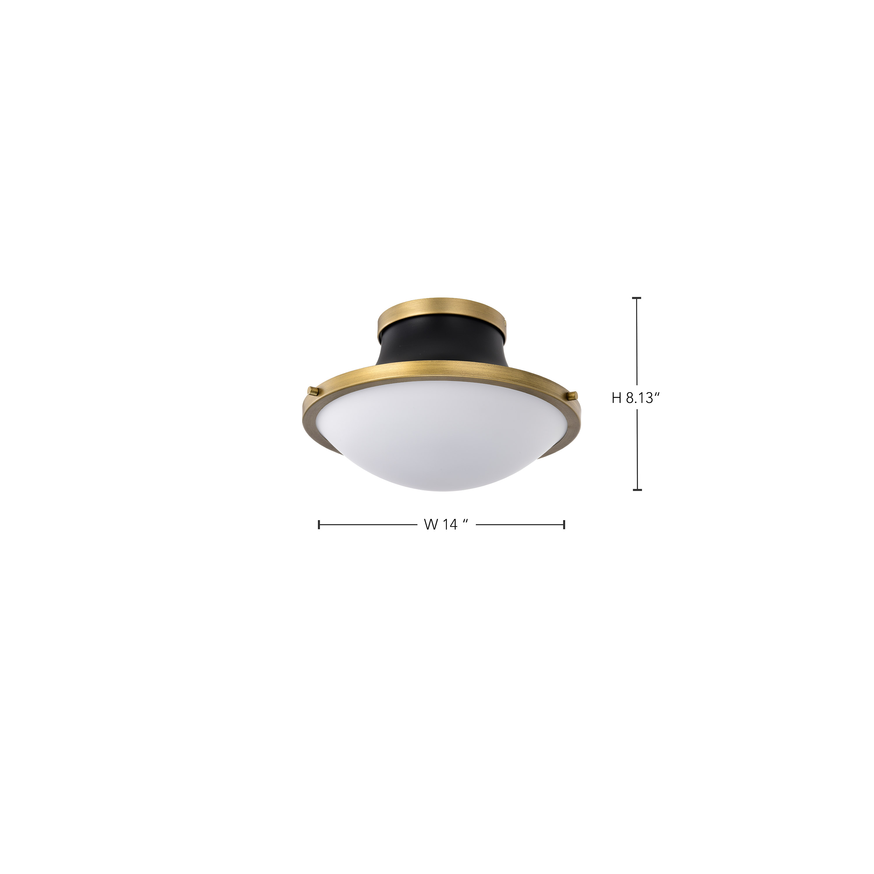 LAFAYETTE 1 LIGHT 14" FLUSH - 60-7905