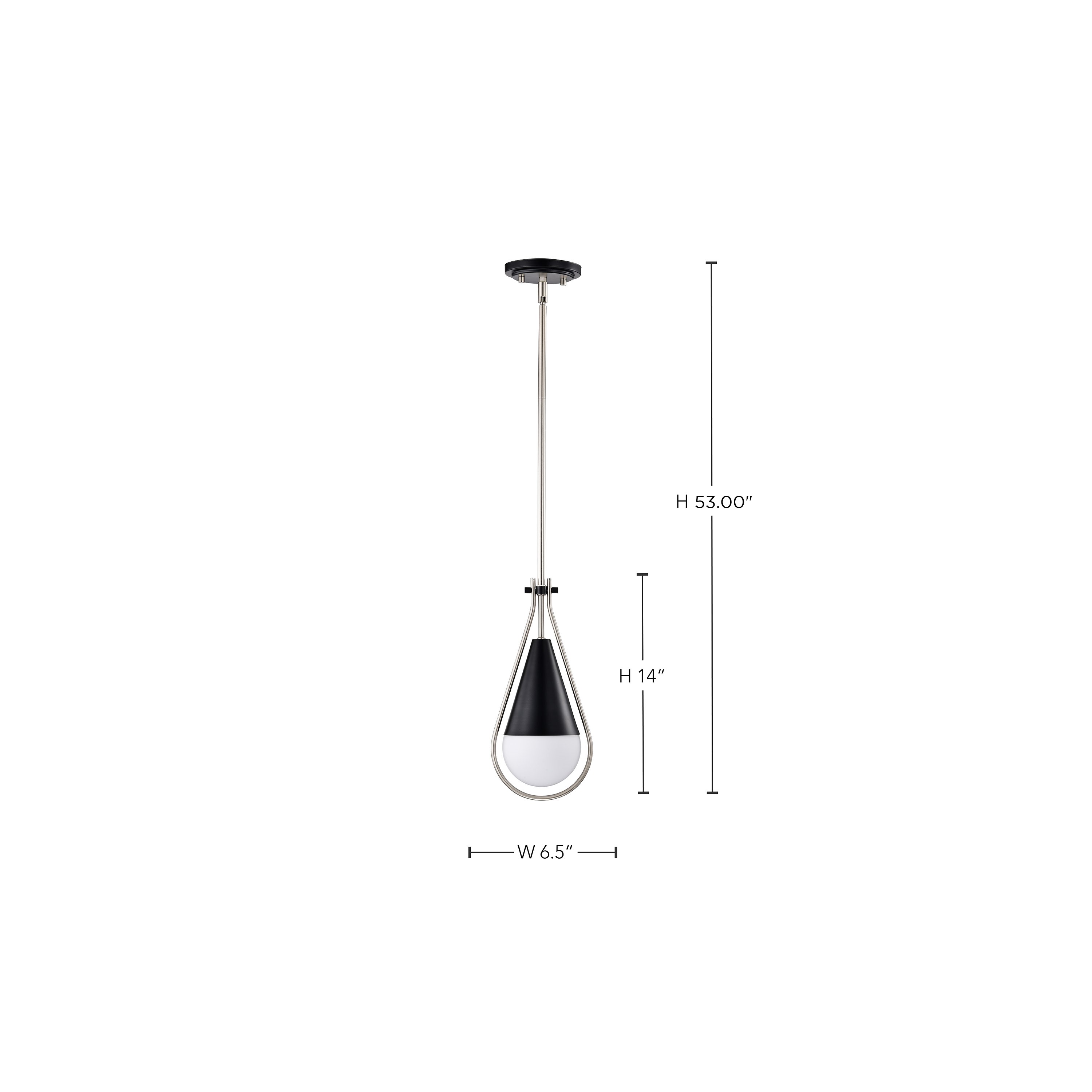 ADMIRAL 1 LIGHT 6" PENDANT - 60-7912
