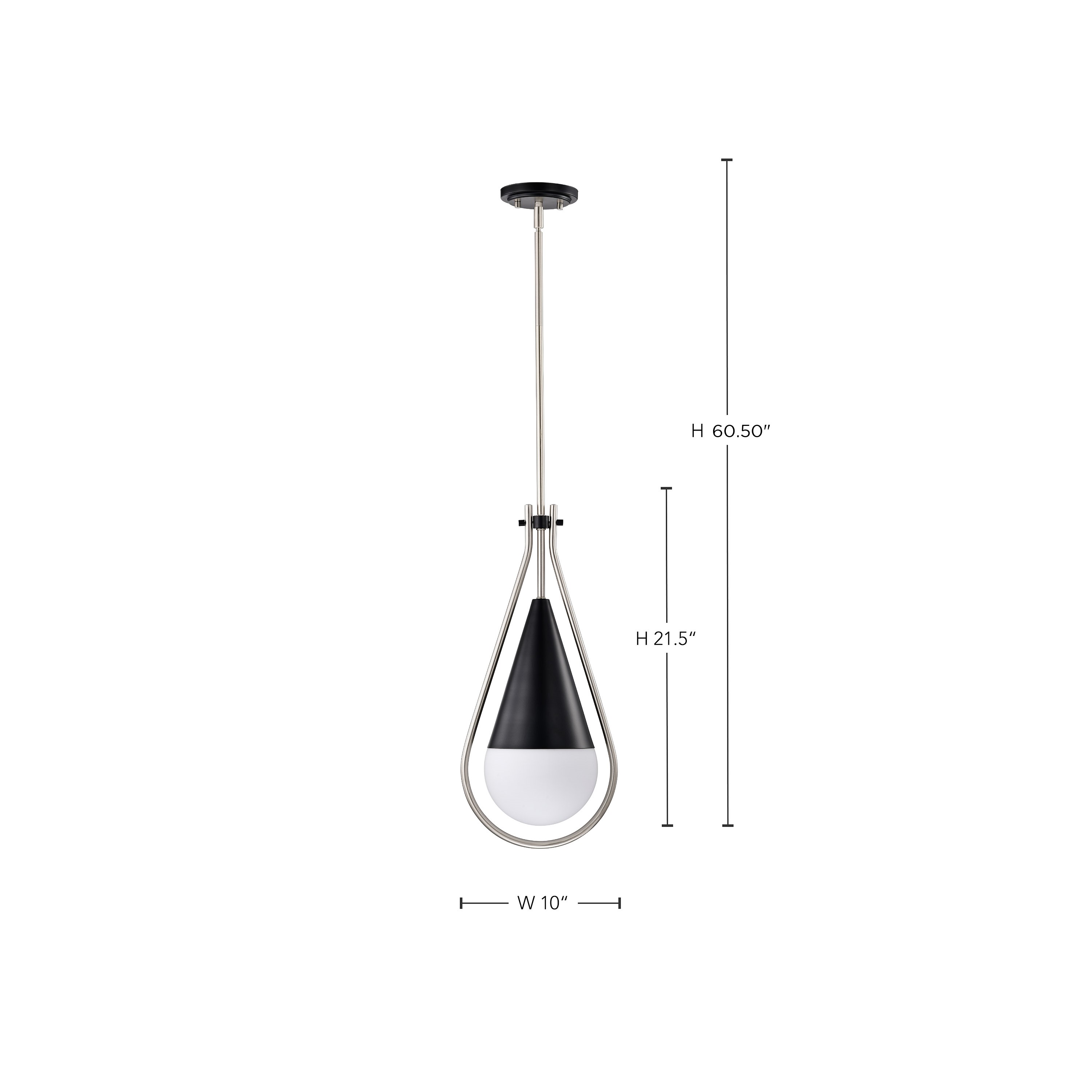 ADMIRAL 1 LIGHT 10" PENDANT - 60-7913