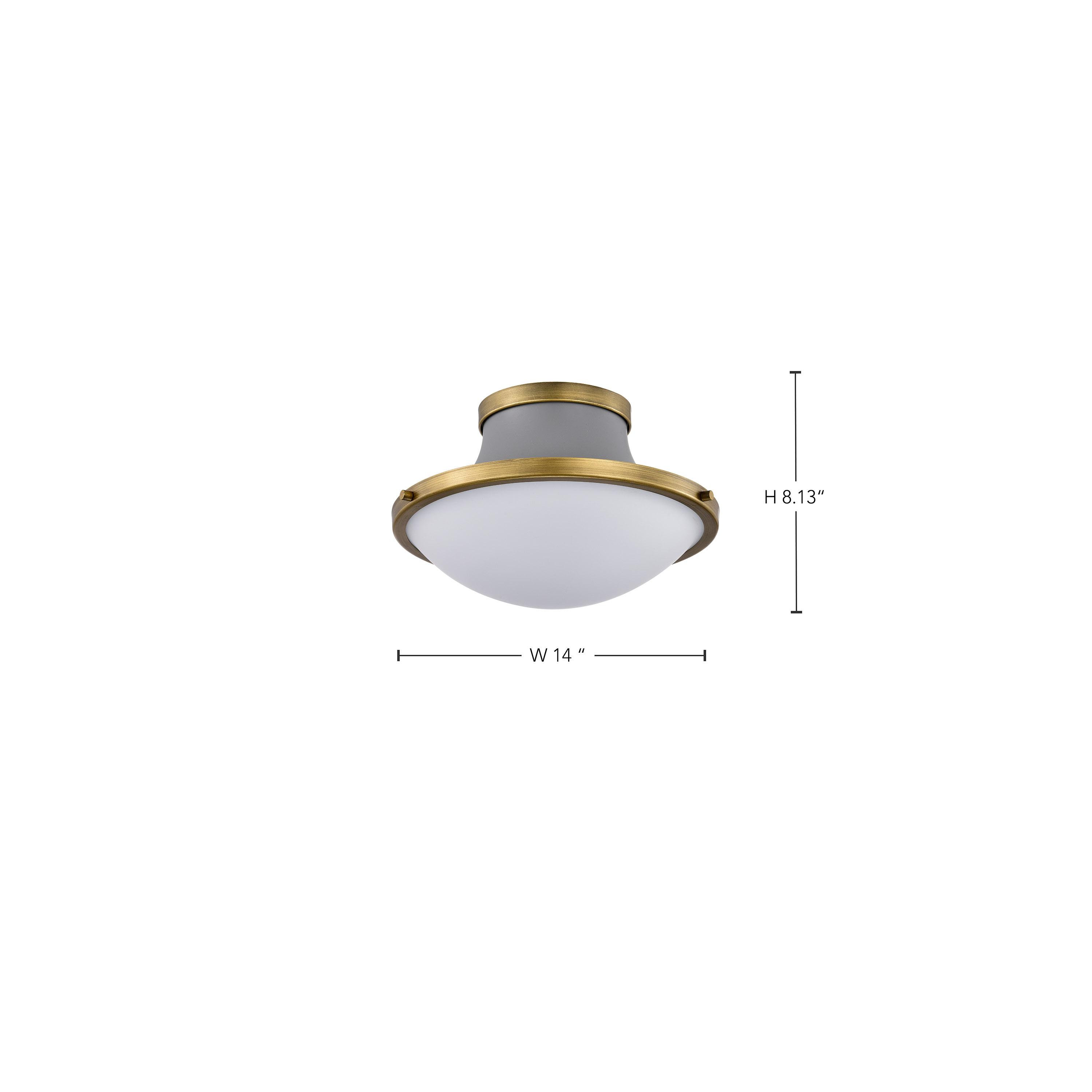 LAFAYETTE 1 LIGHT 14" FLUSH - 60-7915