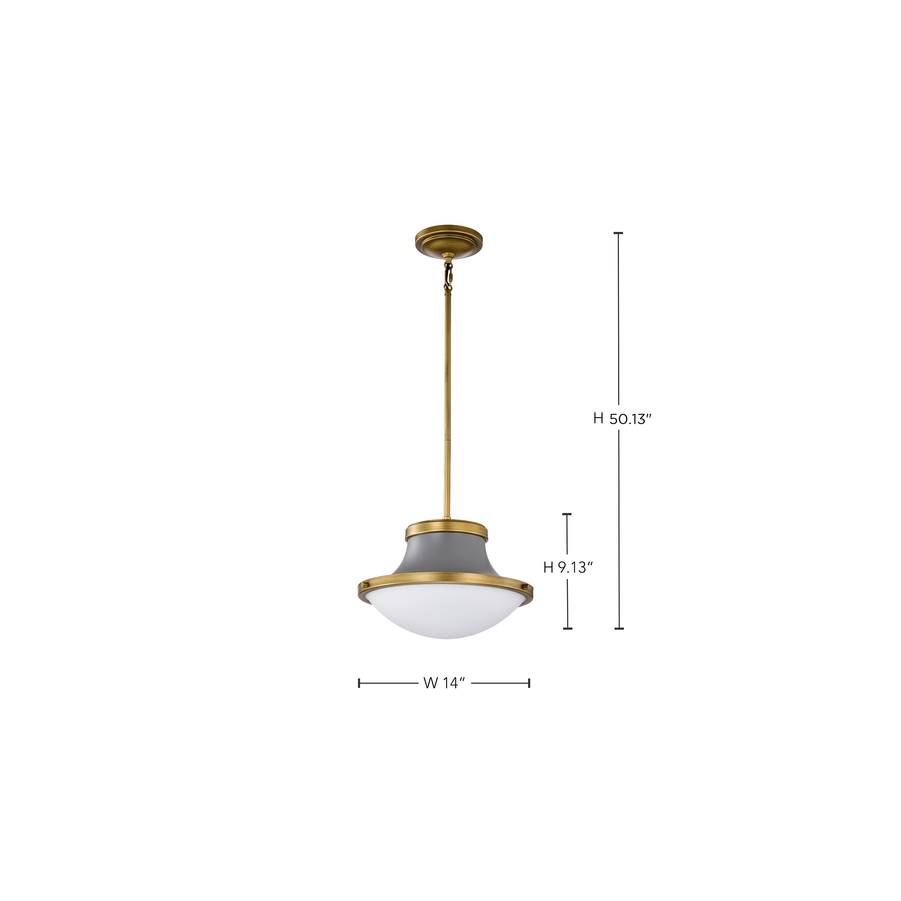 LAFAYETTE 1 LIGHT 14" PENDANT - 60-7917