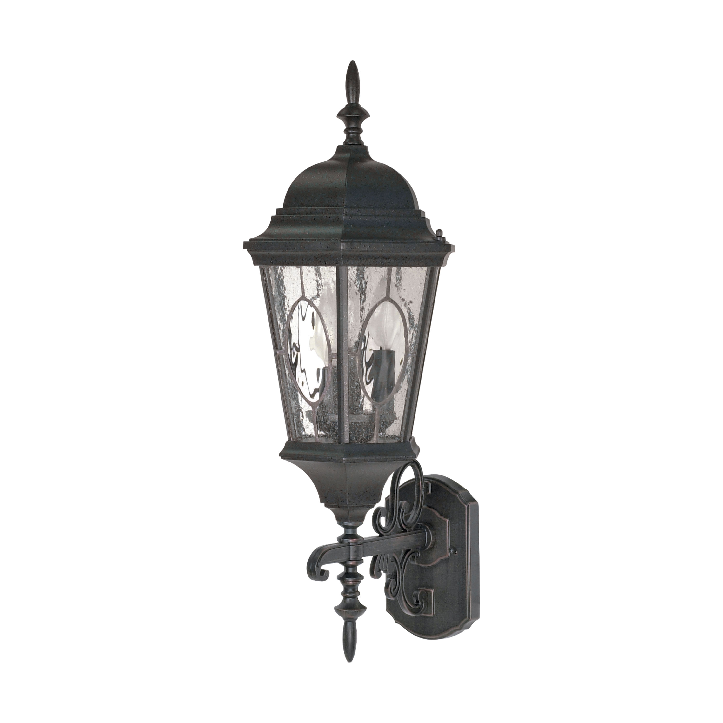 WALL LANTERN FORDHAM TEX BLACK - 60-795