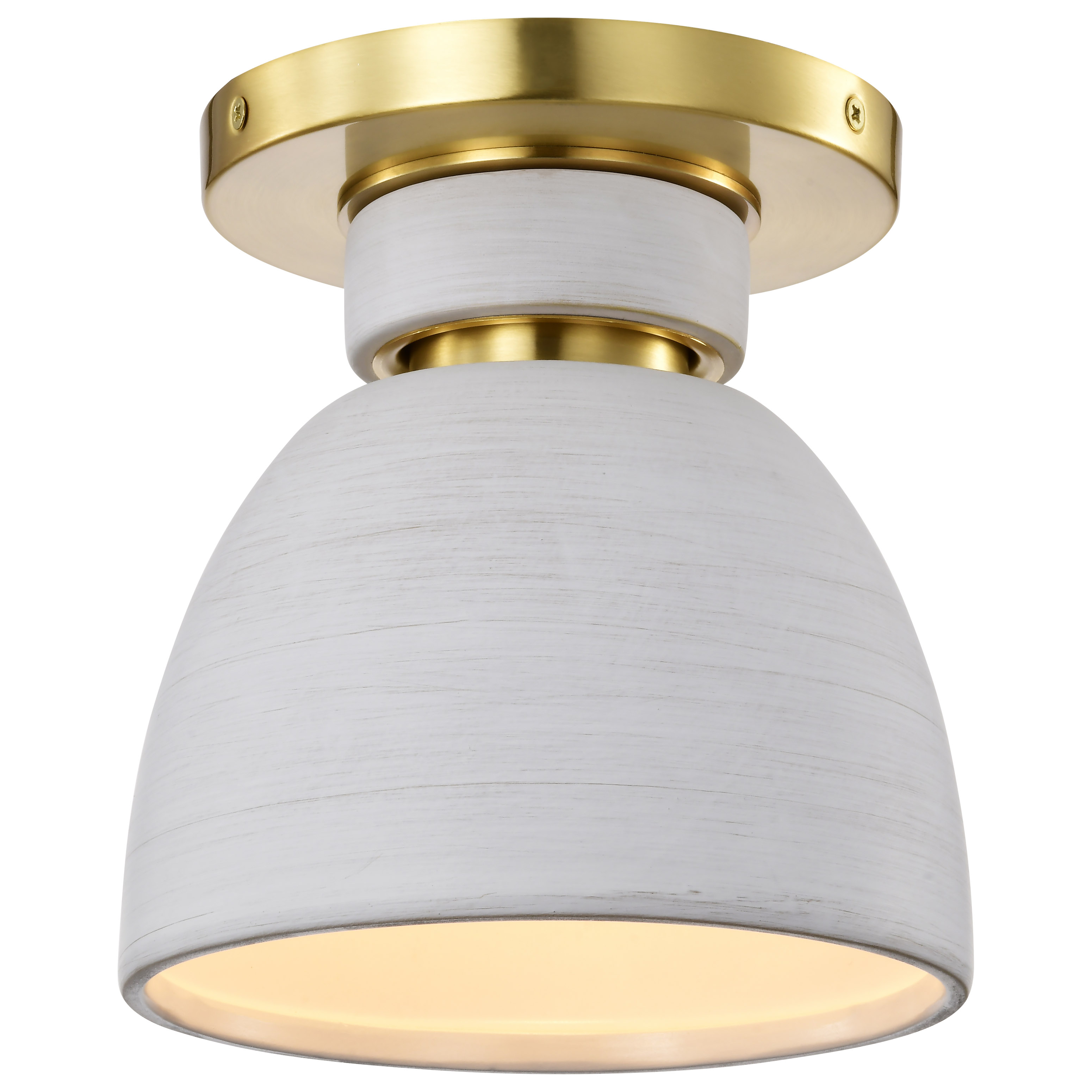 COLLINS 8" CERAMIC FLUSH MOUNT - 60-8001