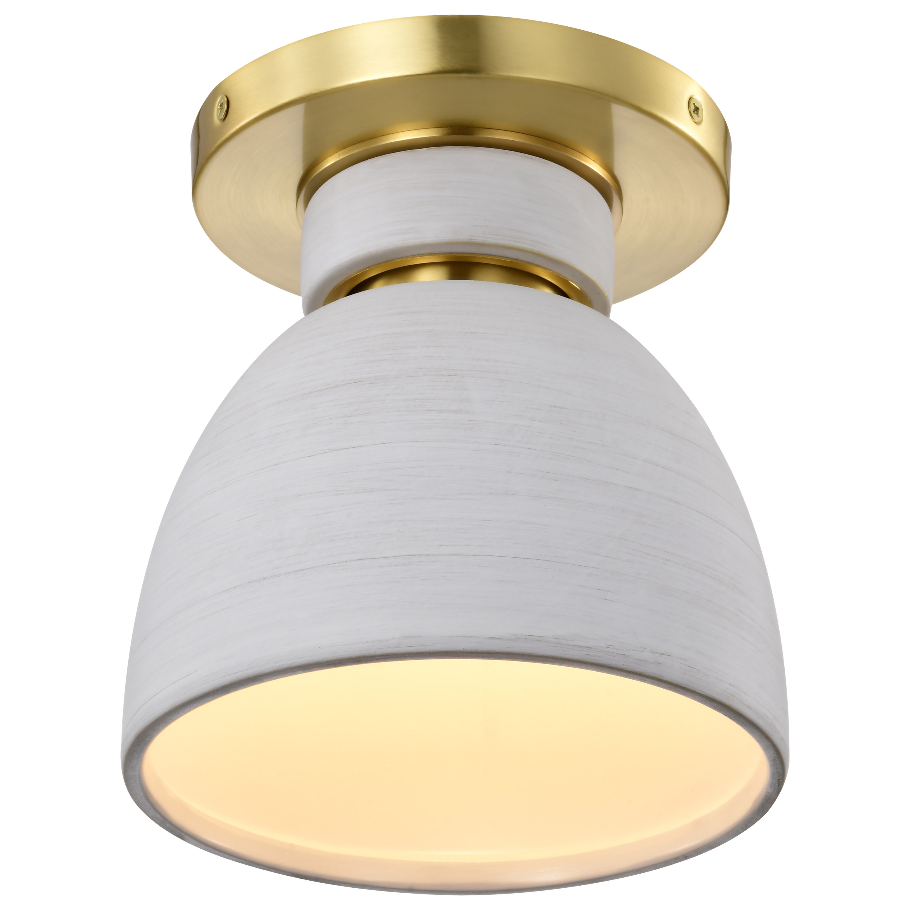 COLLINS 8" CERAMIC FLUSH MOUNT - 60-8001