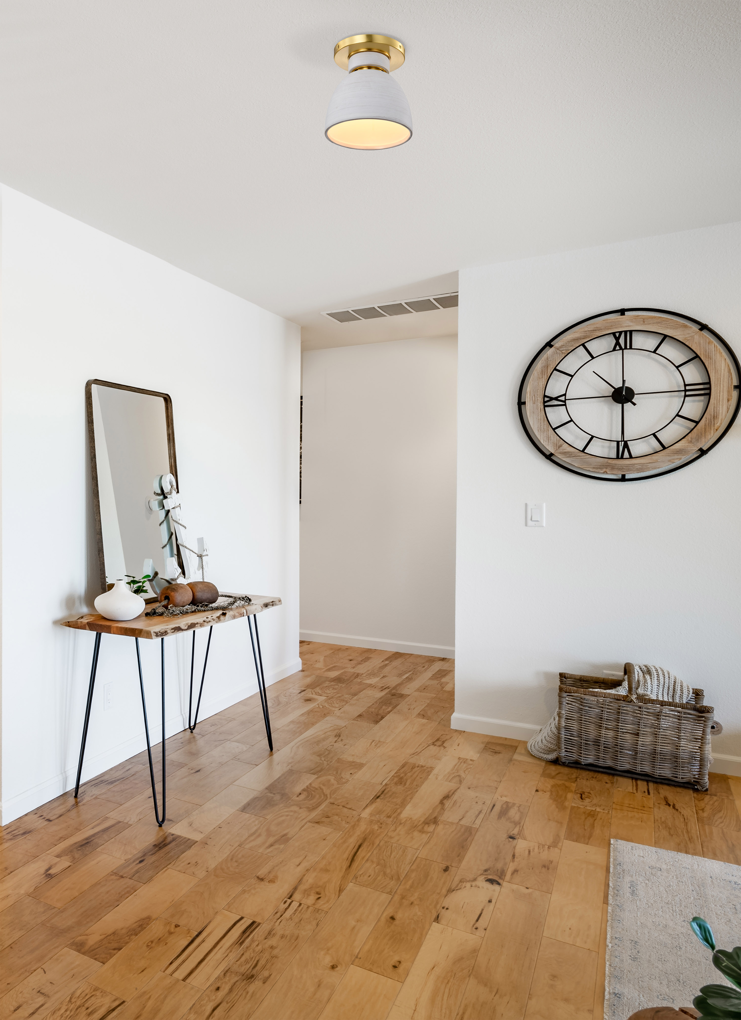 COLLINS 8" CERAMIC FLUSH MOUNT - 60-8001