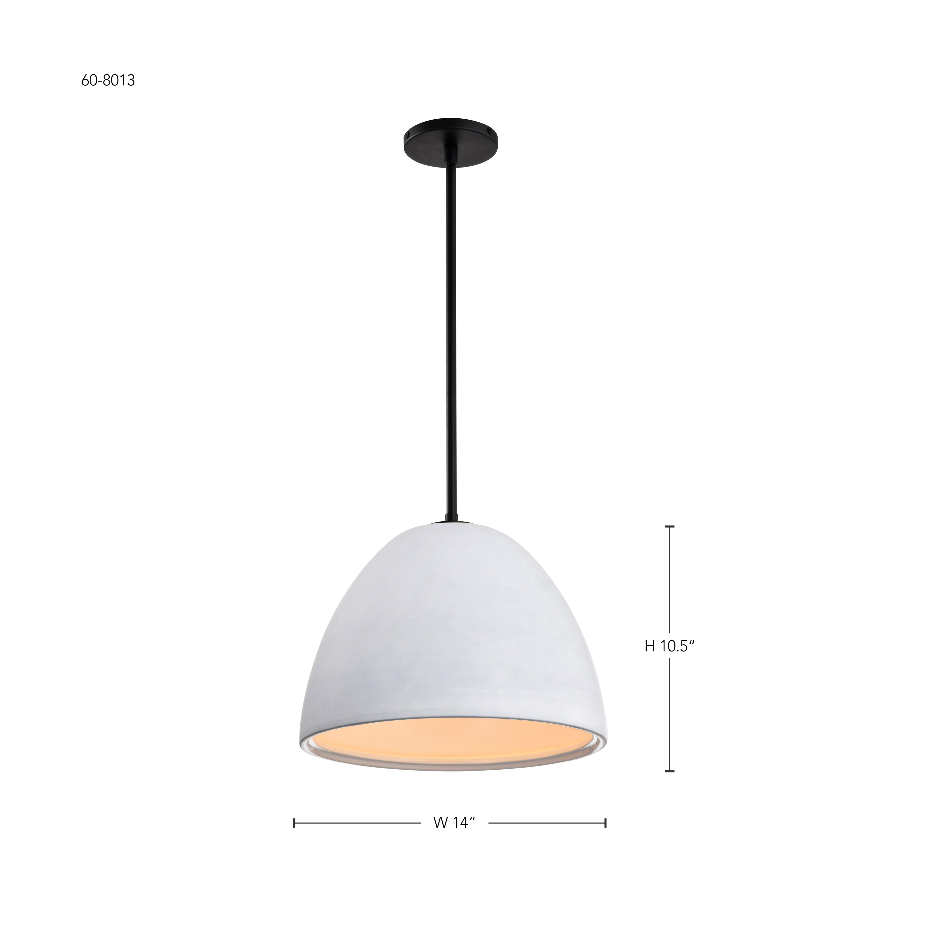 COLLINS 14" CERAMIC PENDANT - 60-8013