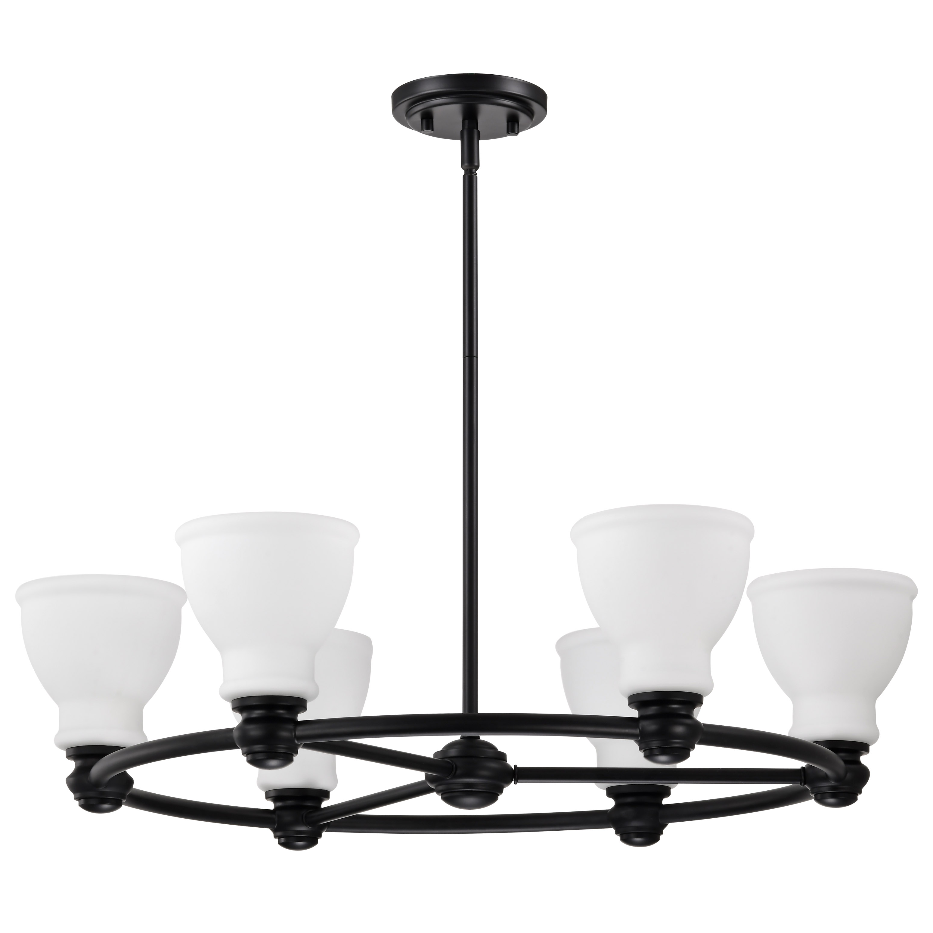 RUSSEL 6 LIGHT CHANDELIER - 60-8027