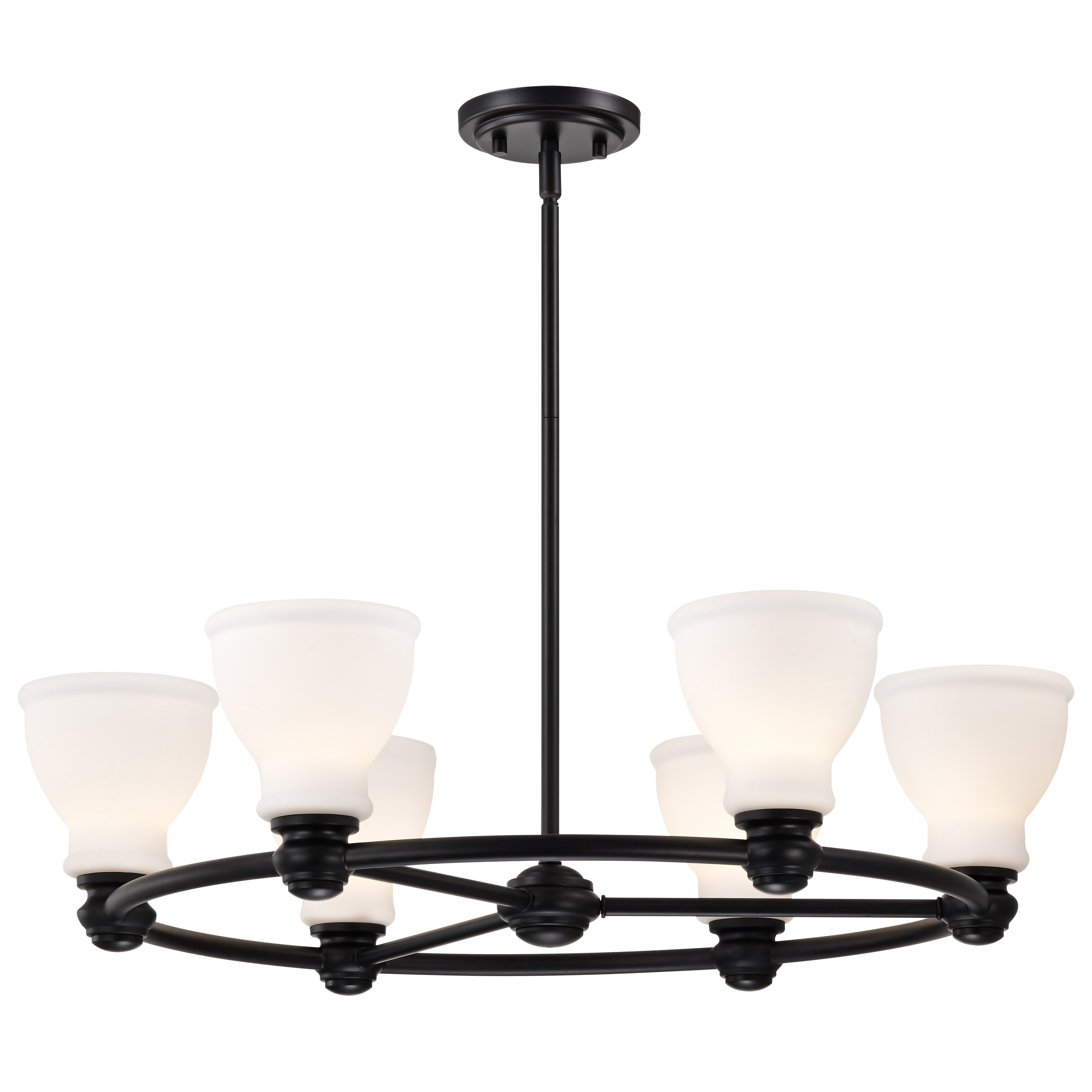 RUSSEL 6 LIGHT CHANDELIER - 60-8027